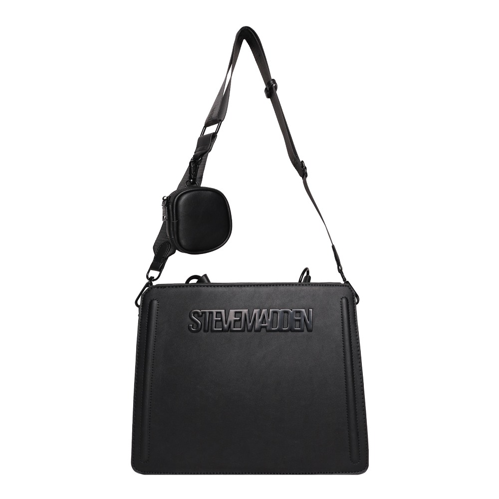 Bevelyn Large Black Satchel