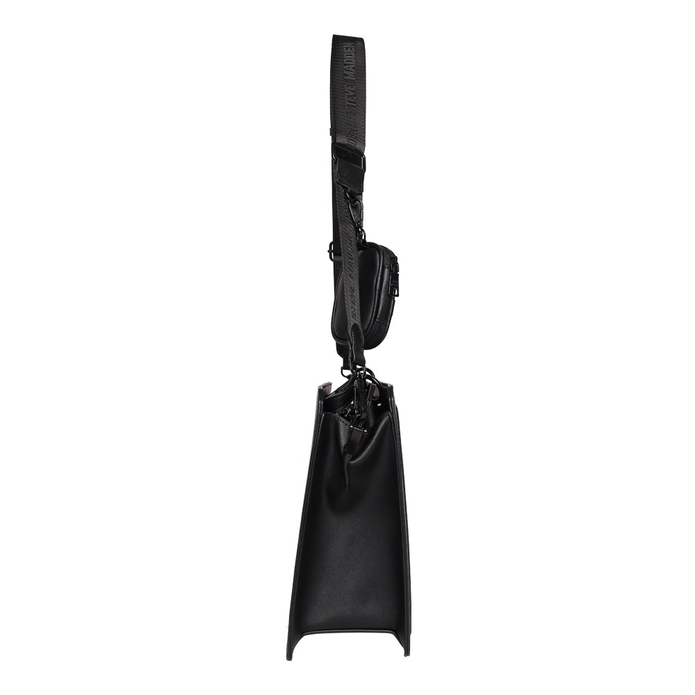 Bevelyn Large Black Satchel