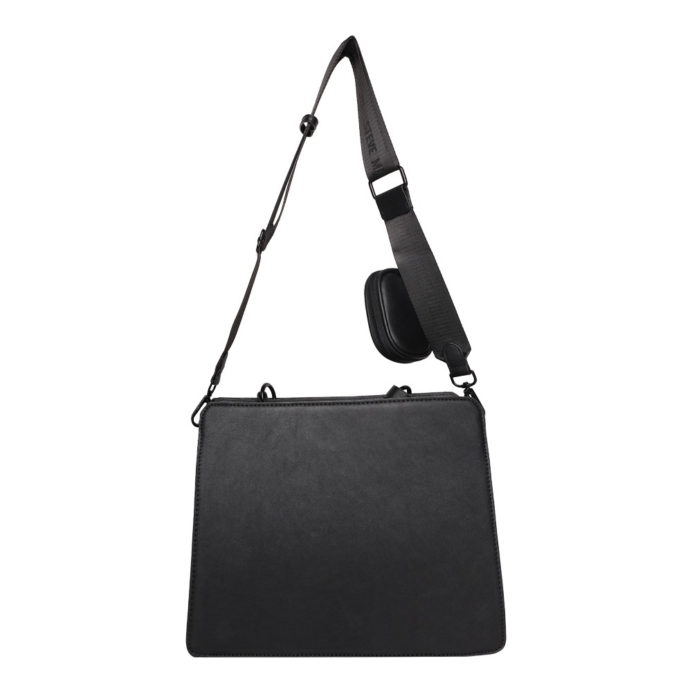 Bevelyn Large Black Satchel