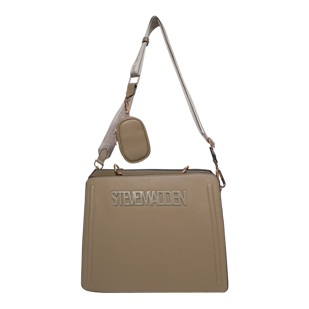 Bevelyn Large Olive Satchel
