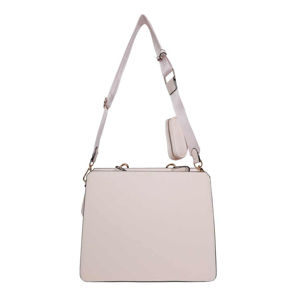 Bevelyn Large Vanilla Satchel