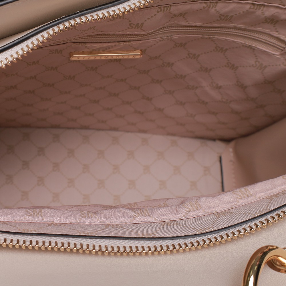 Bevelyn Large Vanilla Satchel