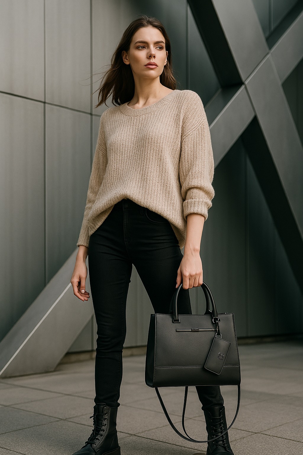 Bdylonn Black Satchel