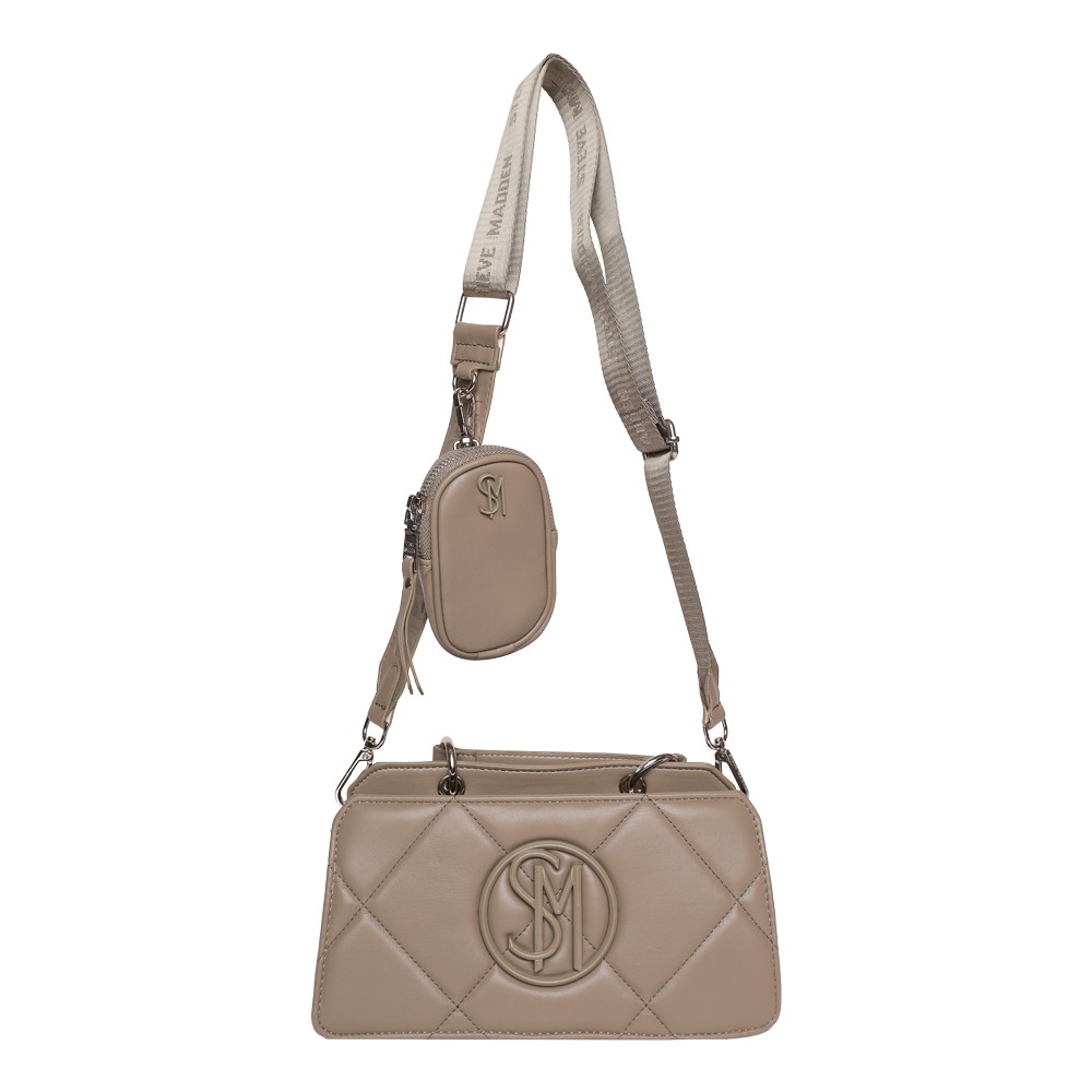 Bevie Quiled Light Olive Satchel