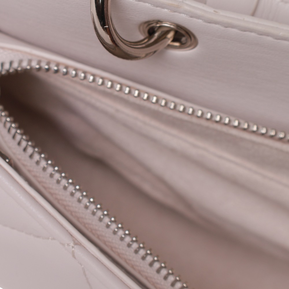 Bevie Quiled Chalk Satchel