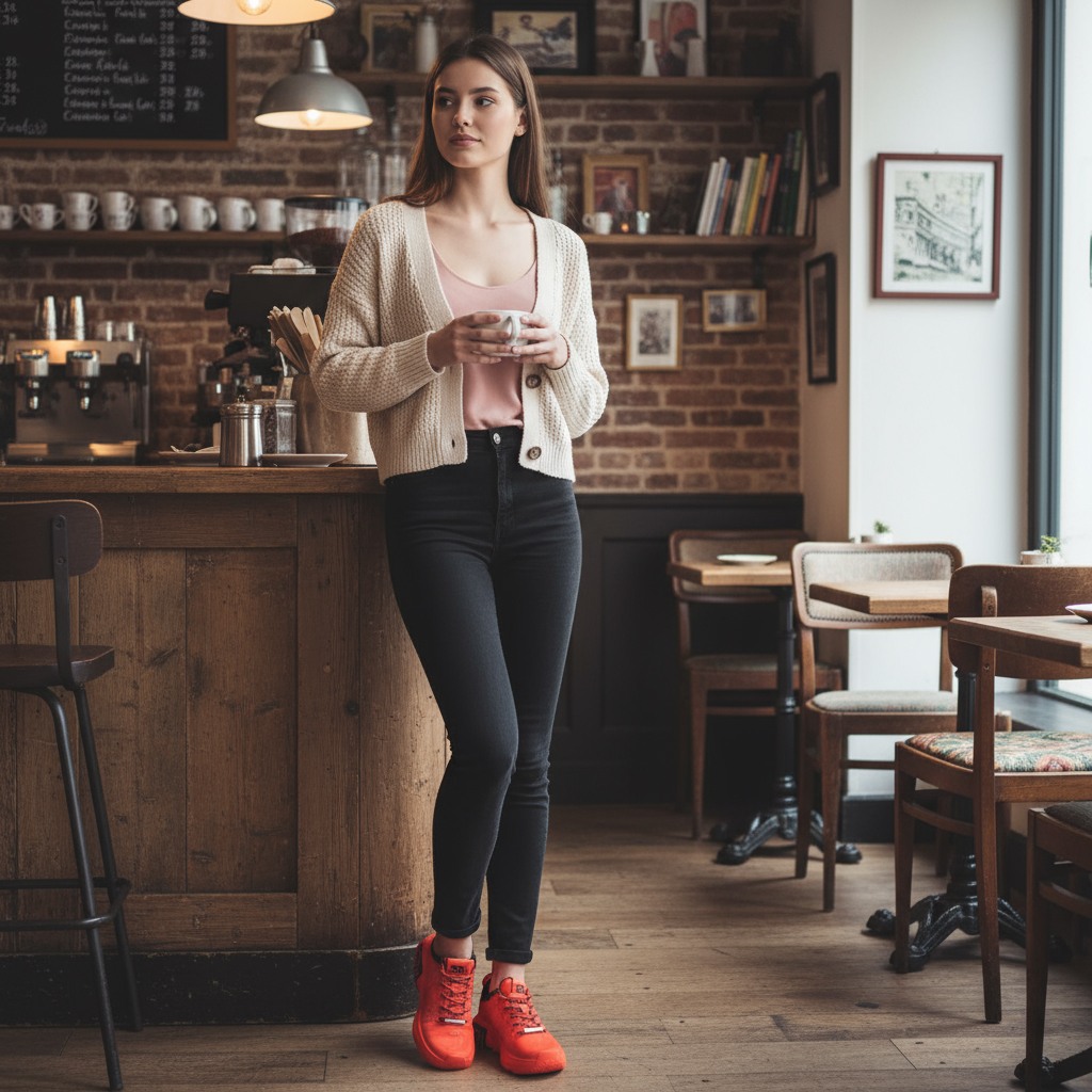 CLIMB 1 Red Sneakers