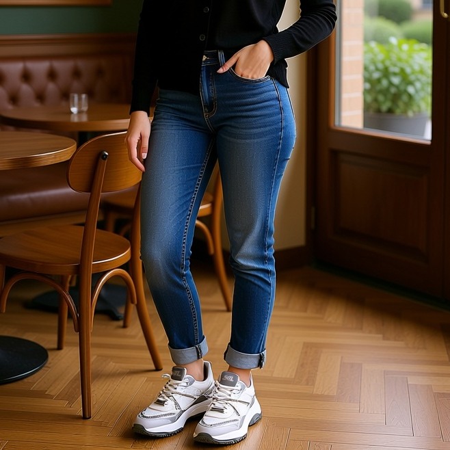 Motocross White Sneakers