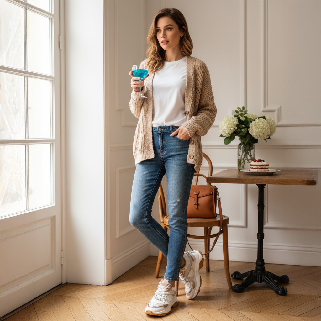 Motocross Cream Sneakers