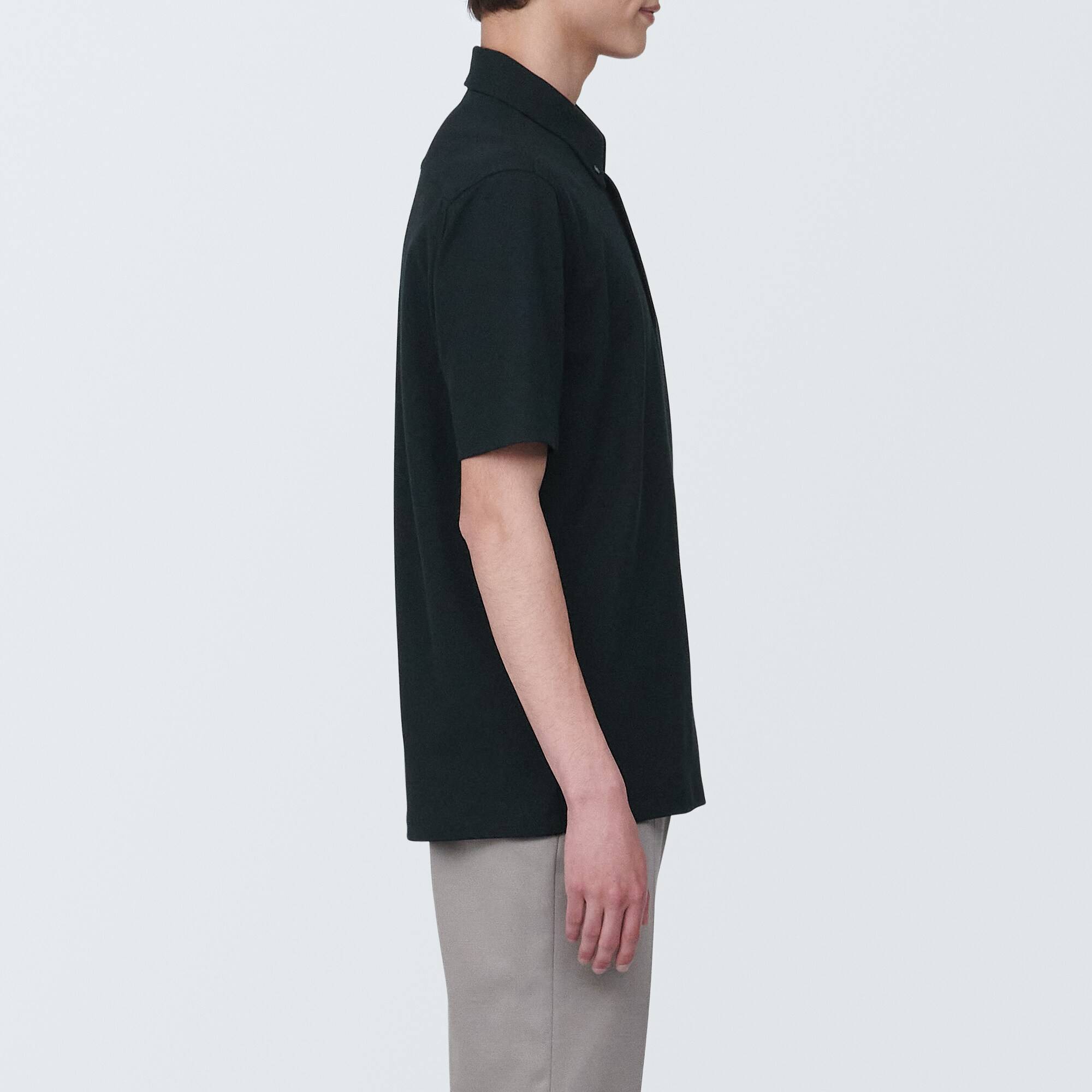 Men's Cool touch pique button down S/Slv polo shirt