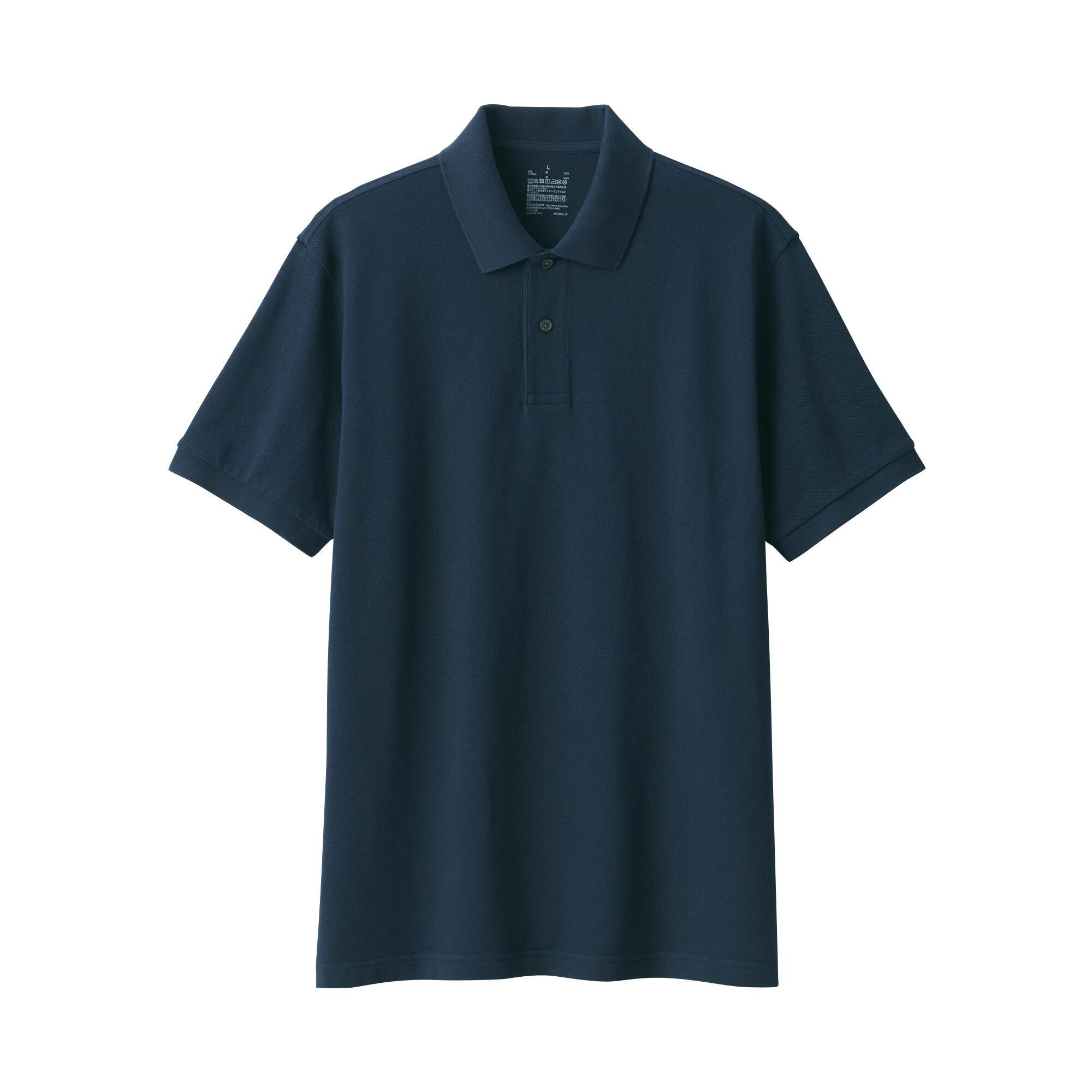 Men's Washed pique S/Slv polo shirt