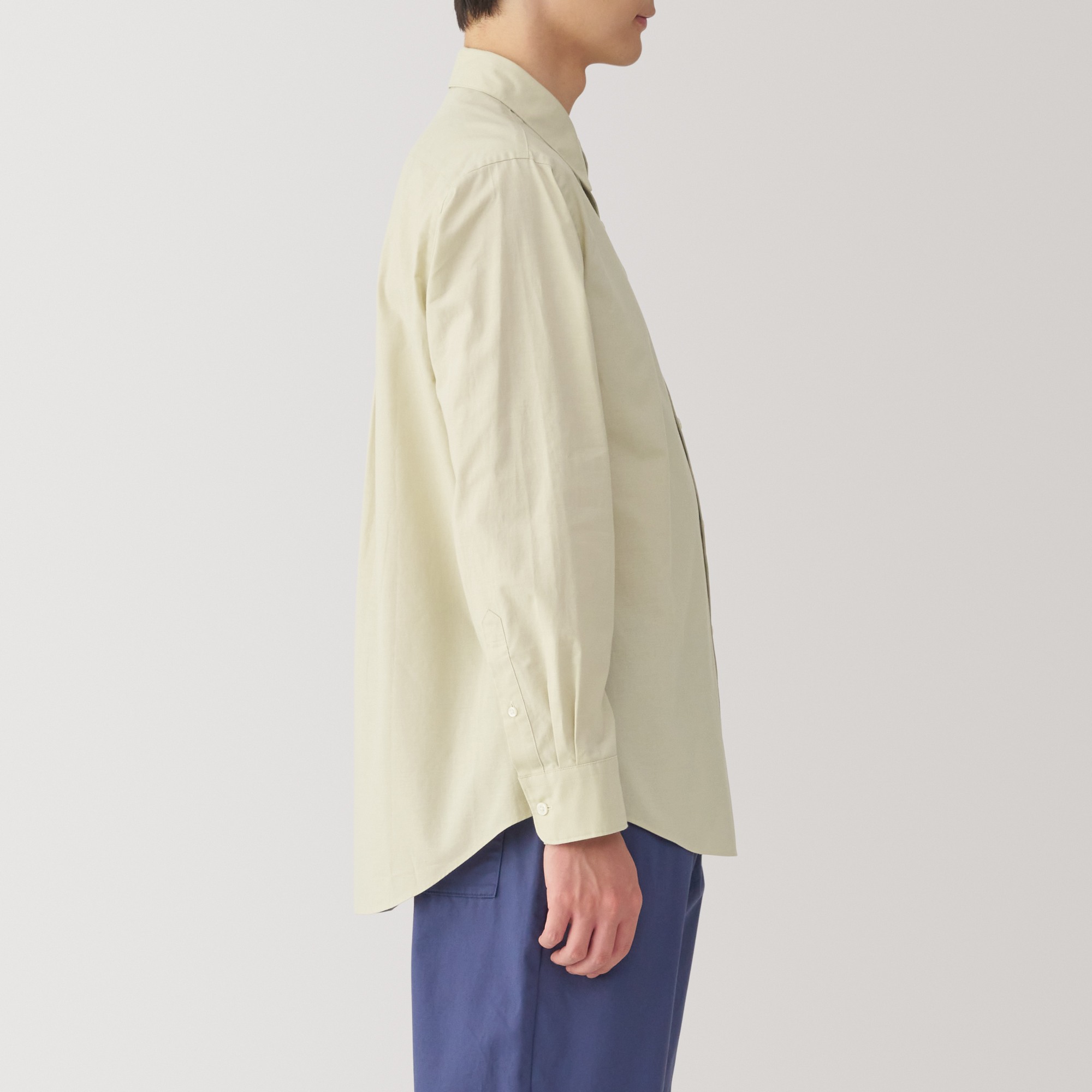 M's Washed broadcloth L/Slv shirt