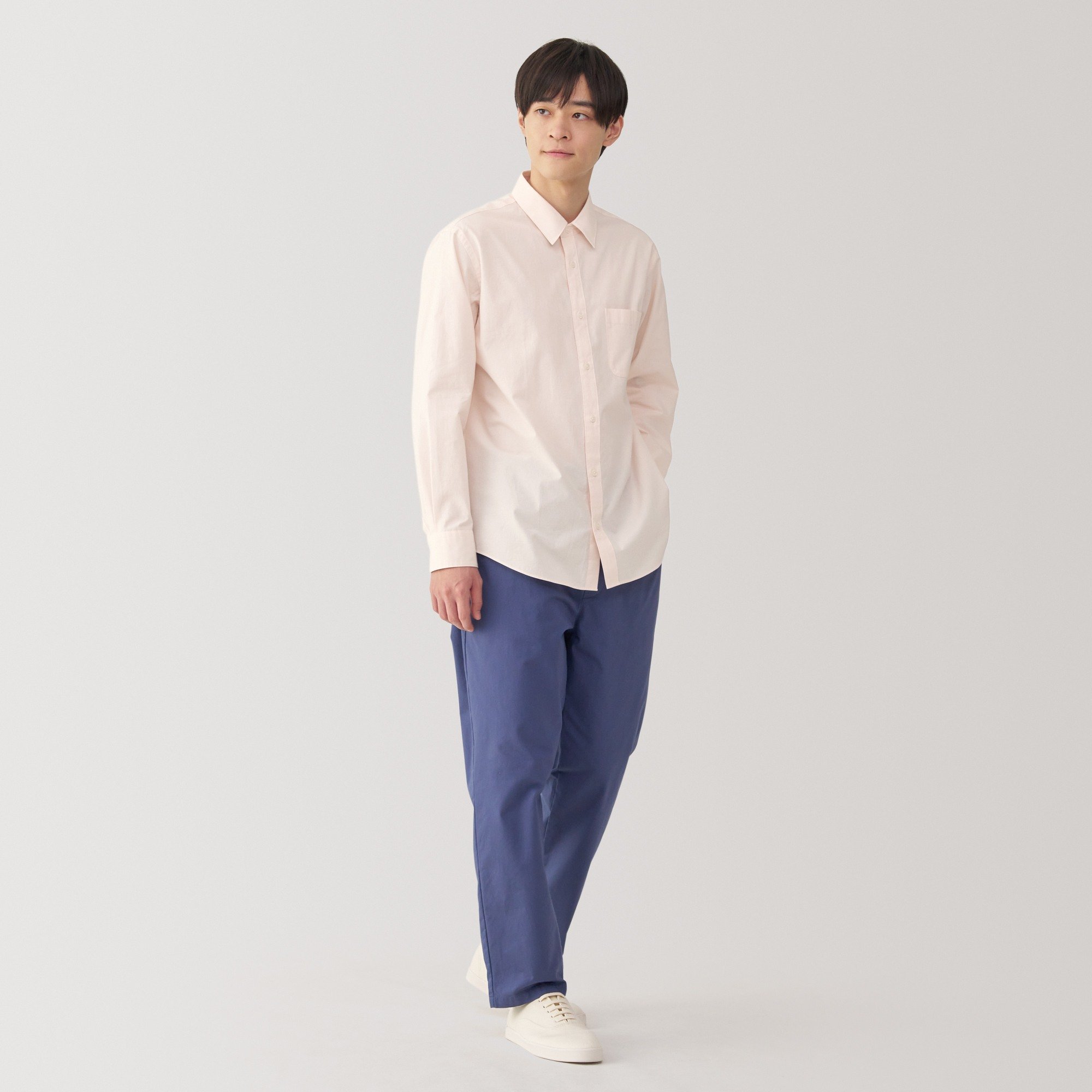 Washed broadcloth Long Sleeve shirt