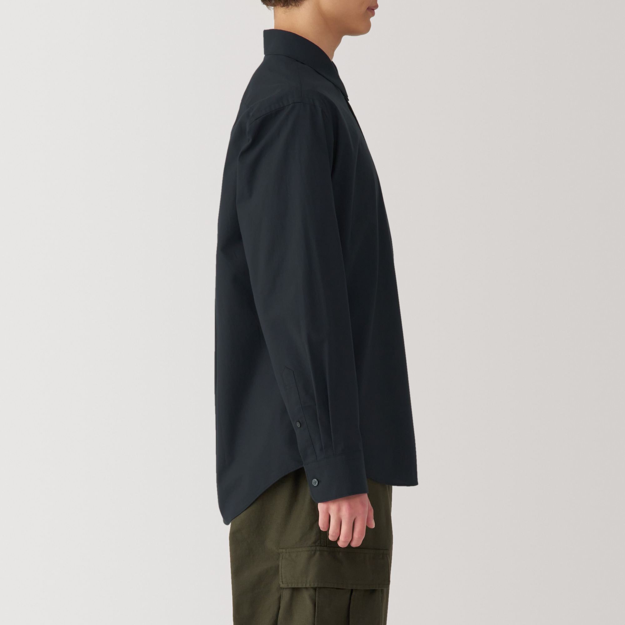 M's Washed broadcloth L/Slv shirt