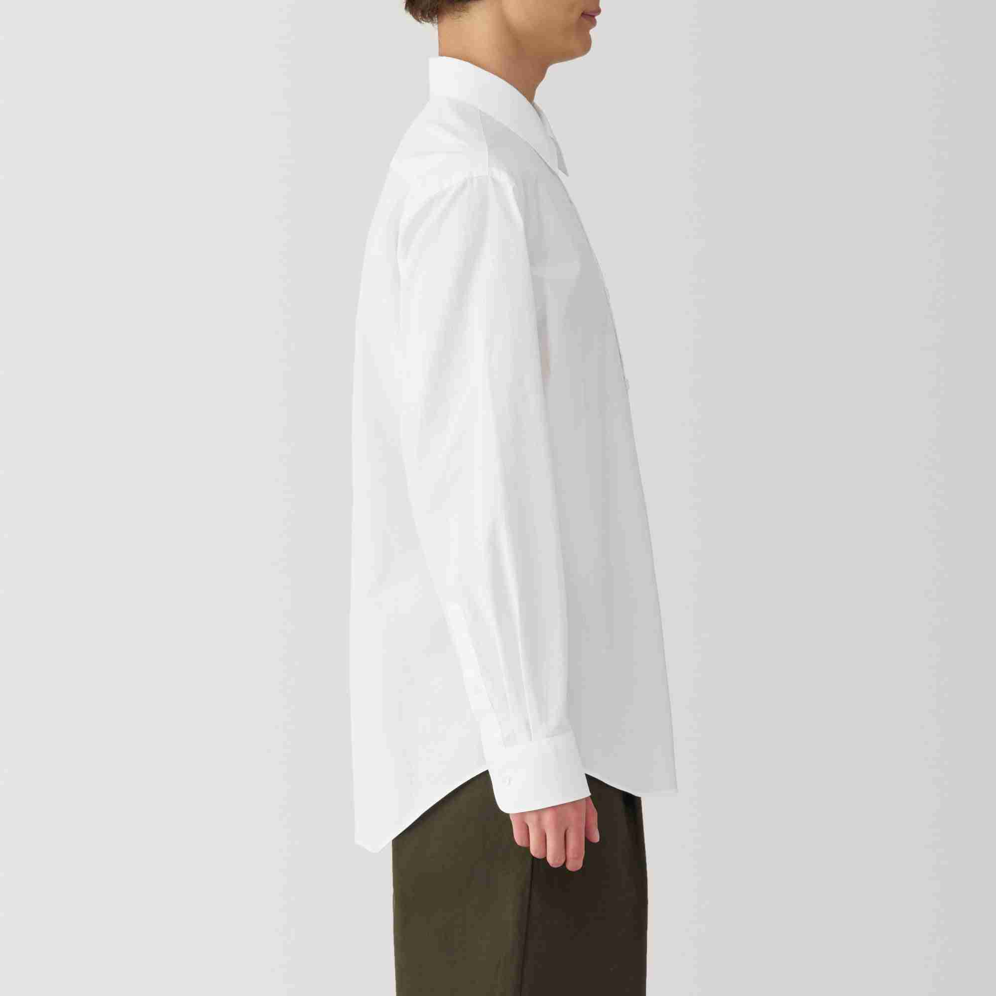 M's Washed broadcloth L/Slv shirt