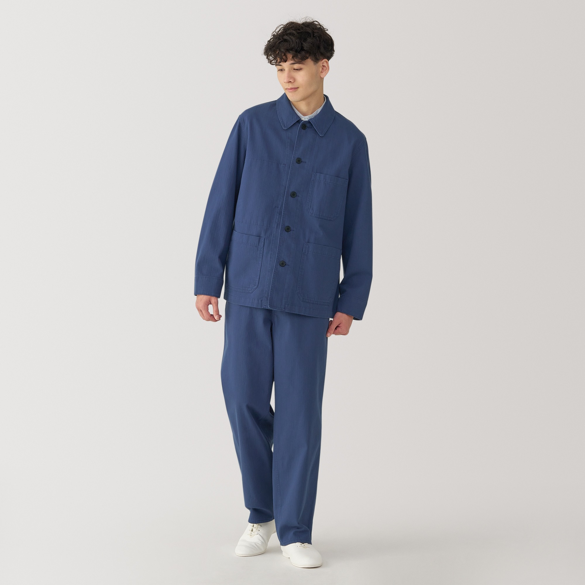 Kapok blend herringbone coverall