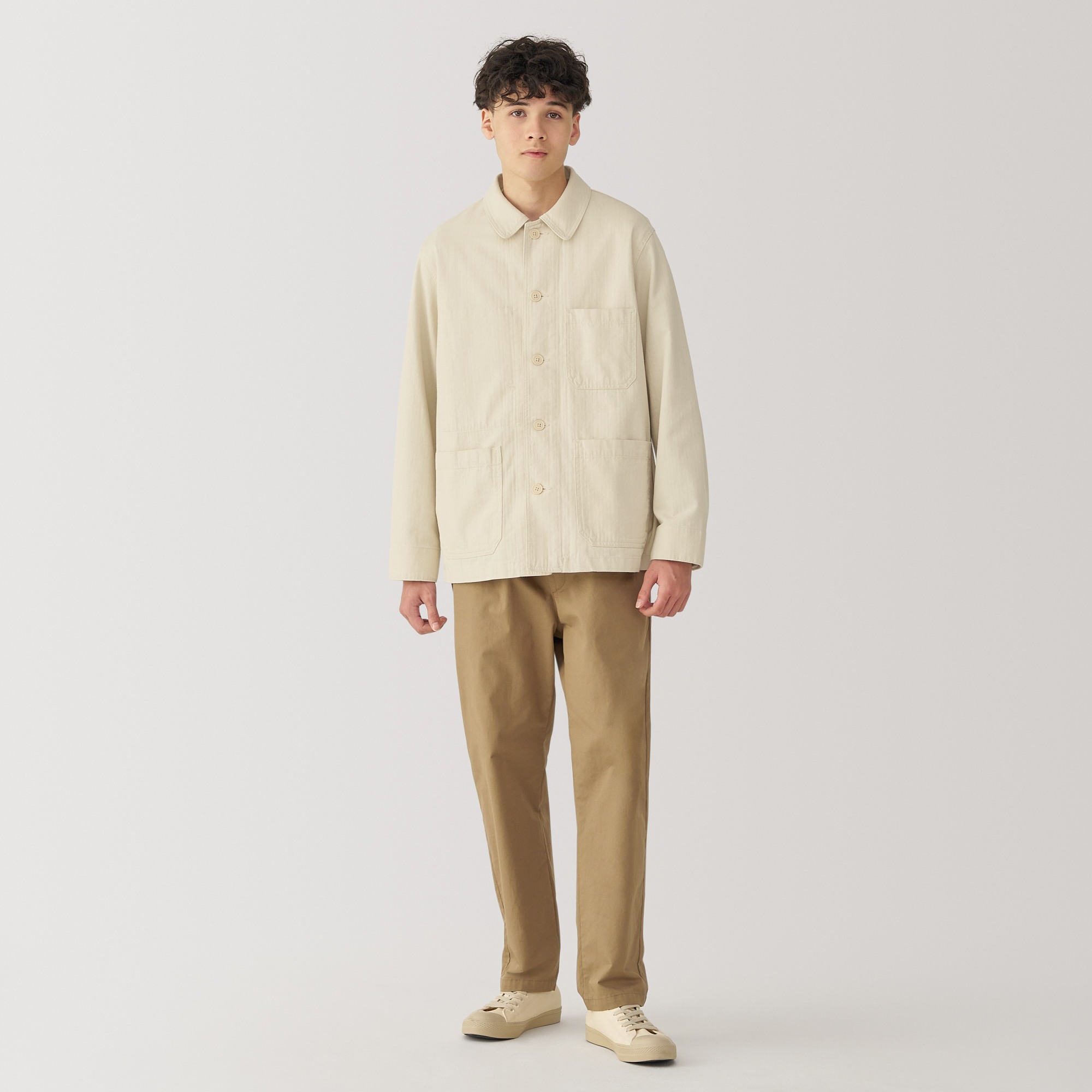 M's Kapok blend herringbone coverall