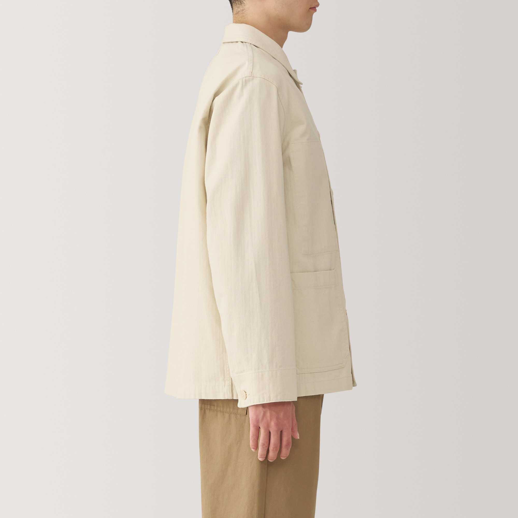 M's Kapok blend herringbone coverall