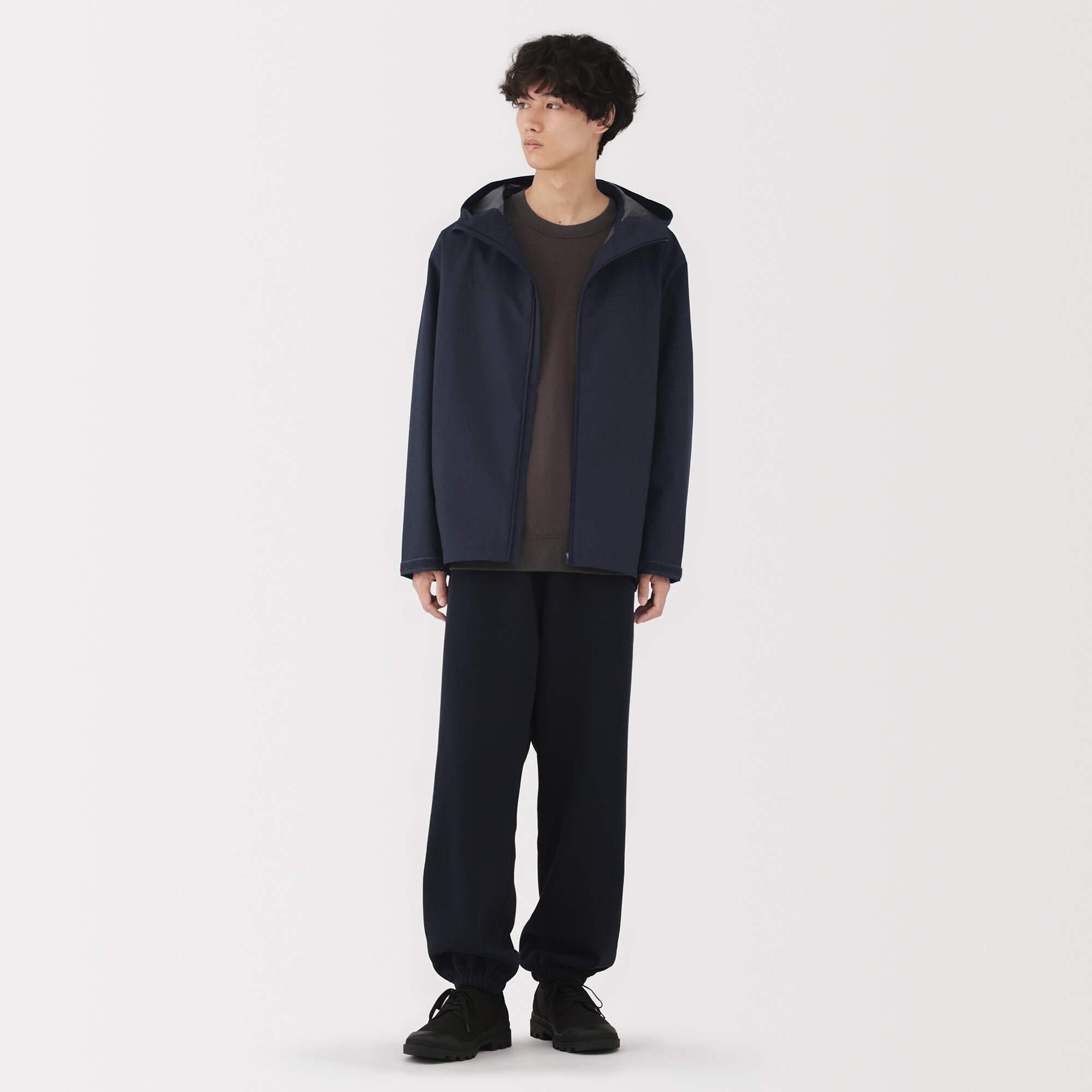 Water repellent hooded jacket