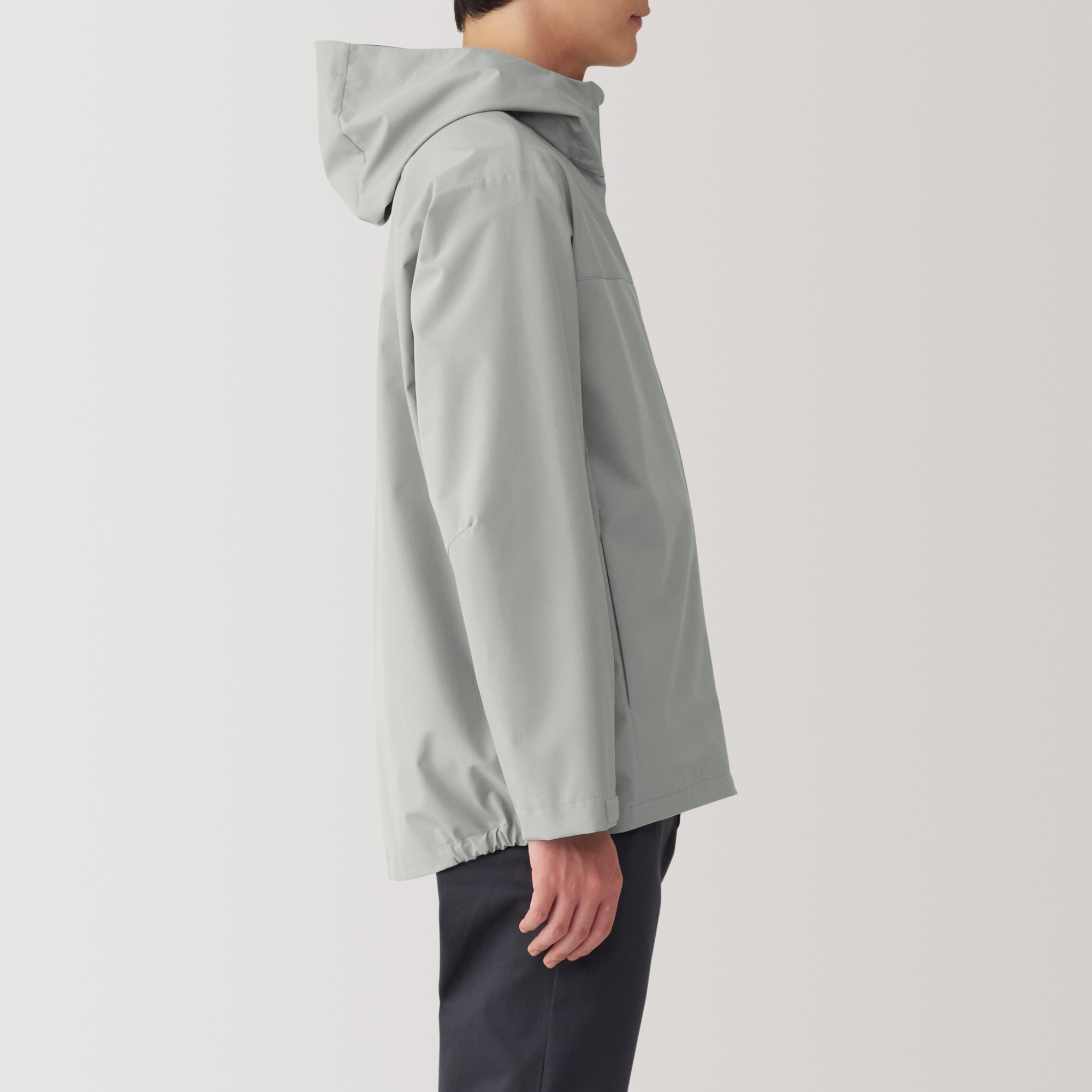 Water repellent hooded jacket