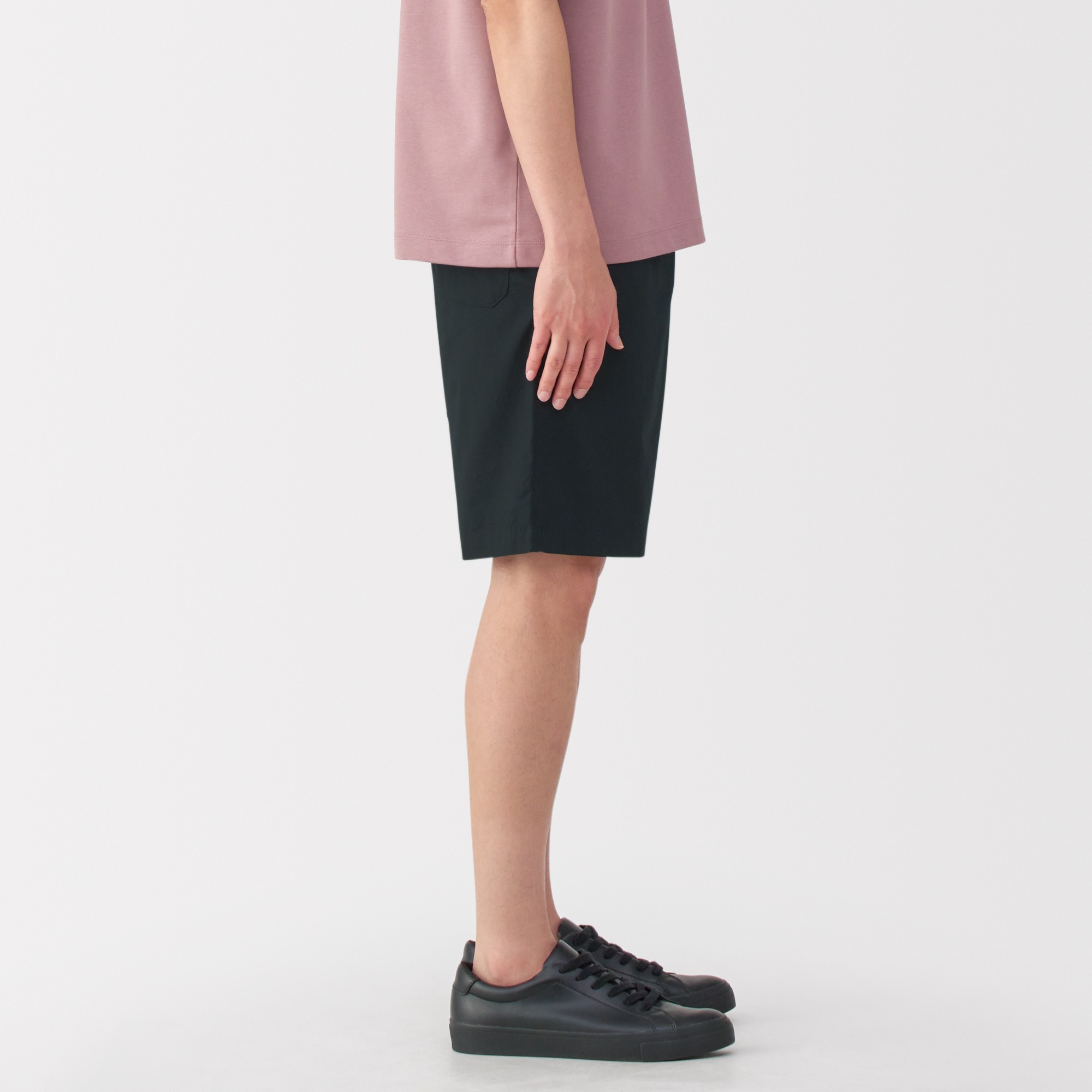 M's Washed broadcloth easy shorts
