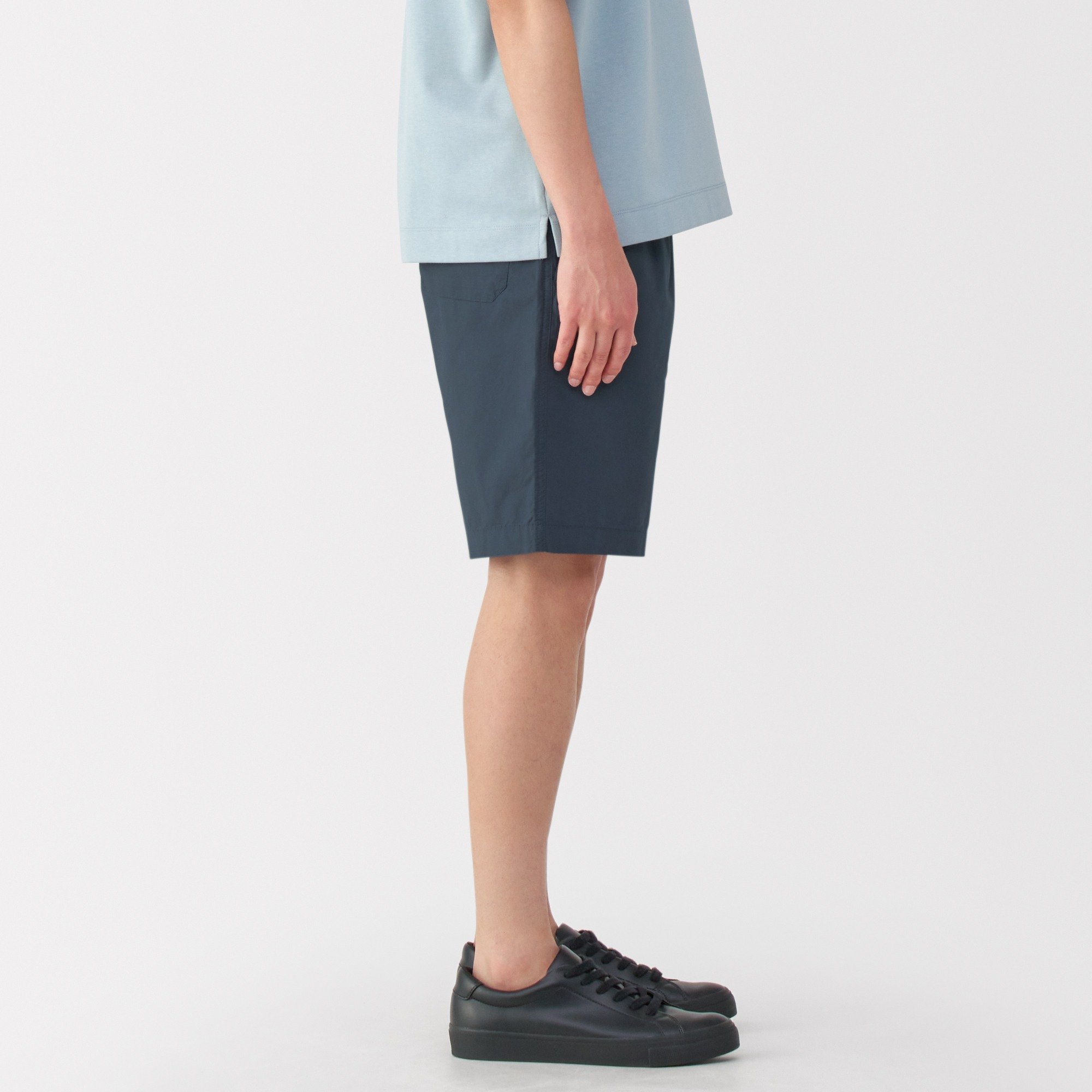 M's Washed broadcloth easy shorts