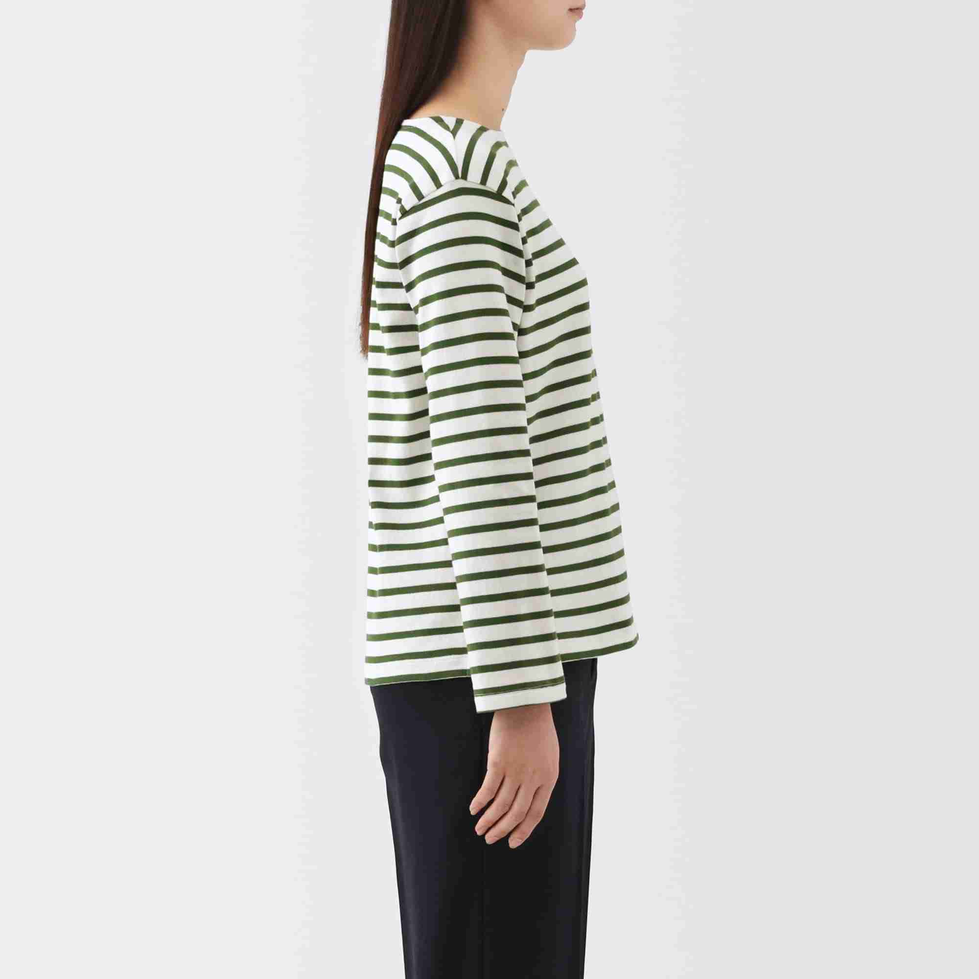 W's Heavyweight boat neck L/Slv T-shirt