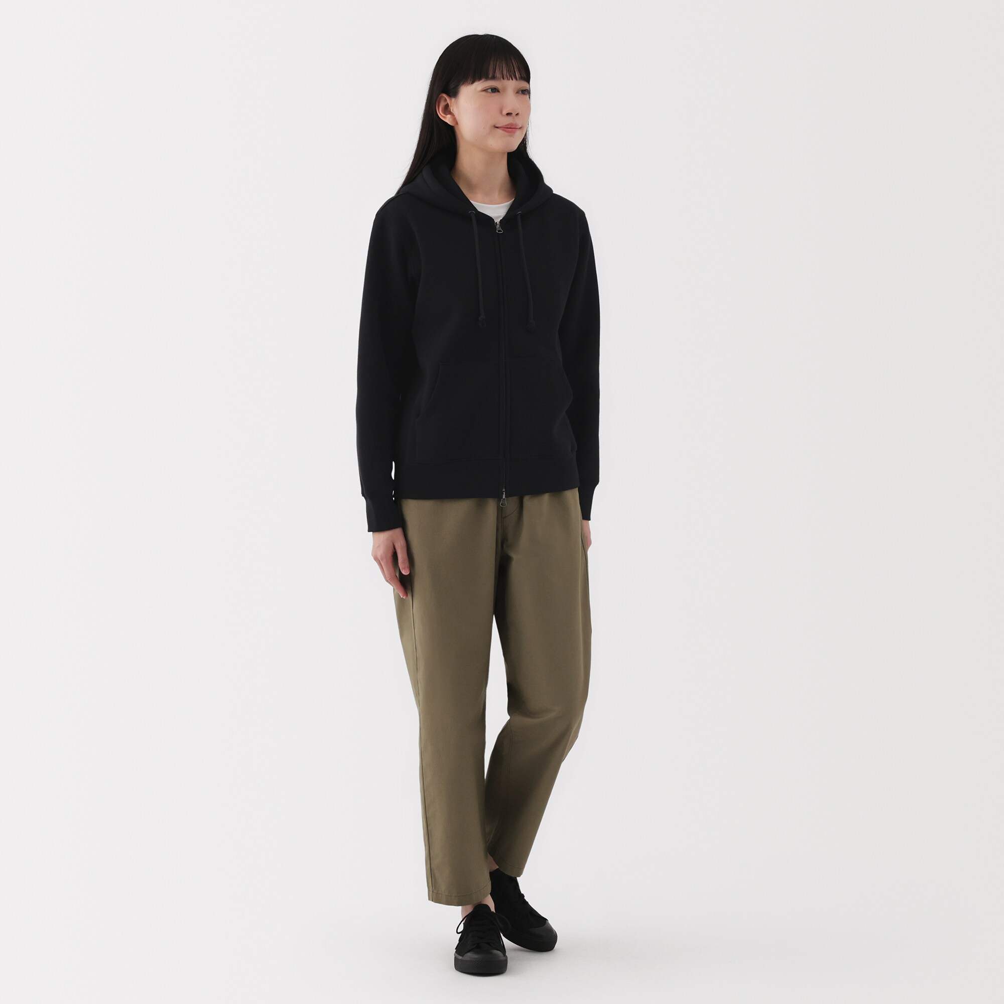 Sweat zip up hoodie