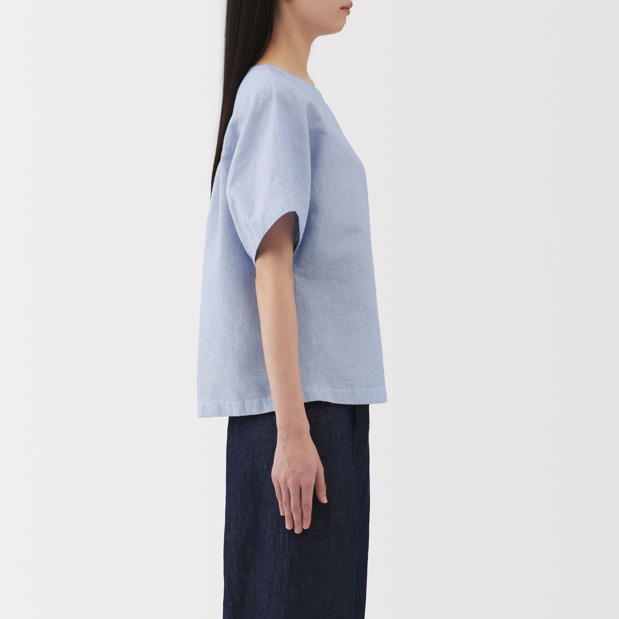 W's Hemp cotton S/S blouse