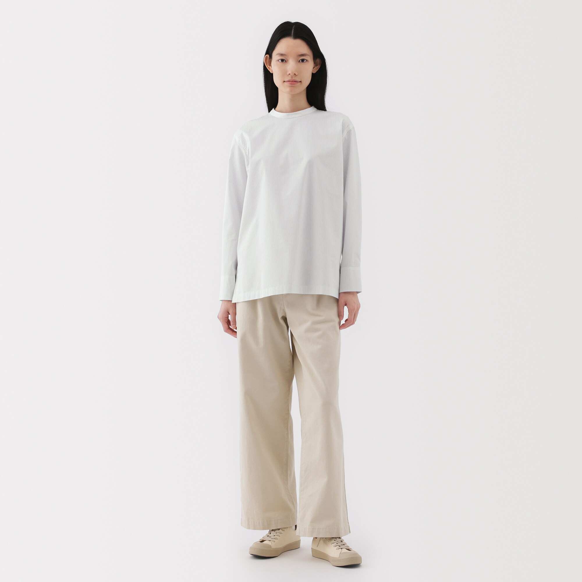 W's Quick dry broadcloth L/S blouse