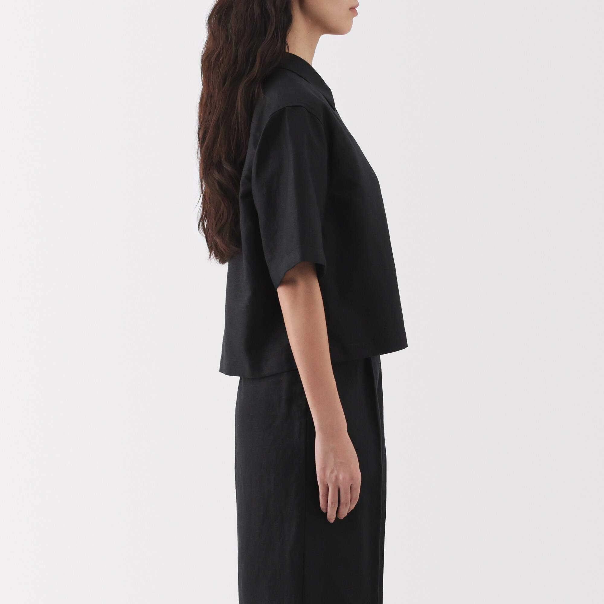 W's Hemp blend twill S/S shirt