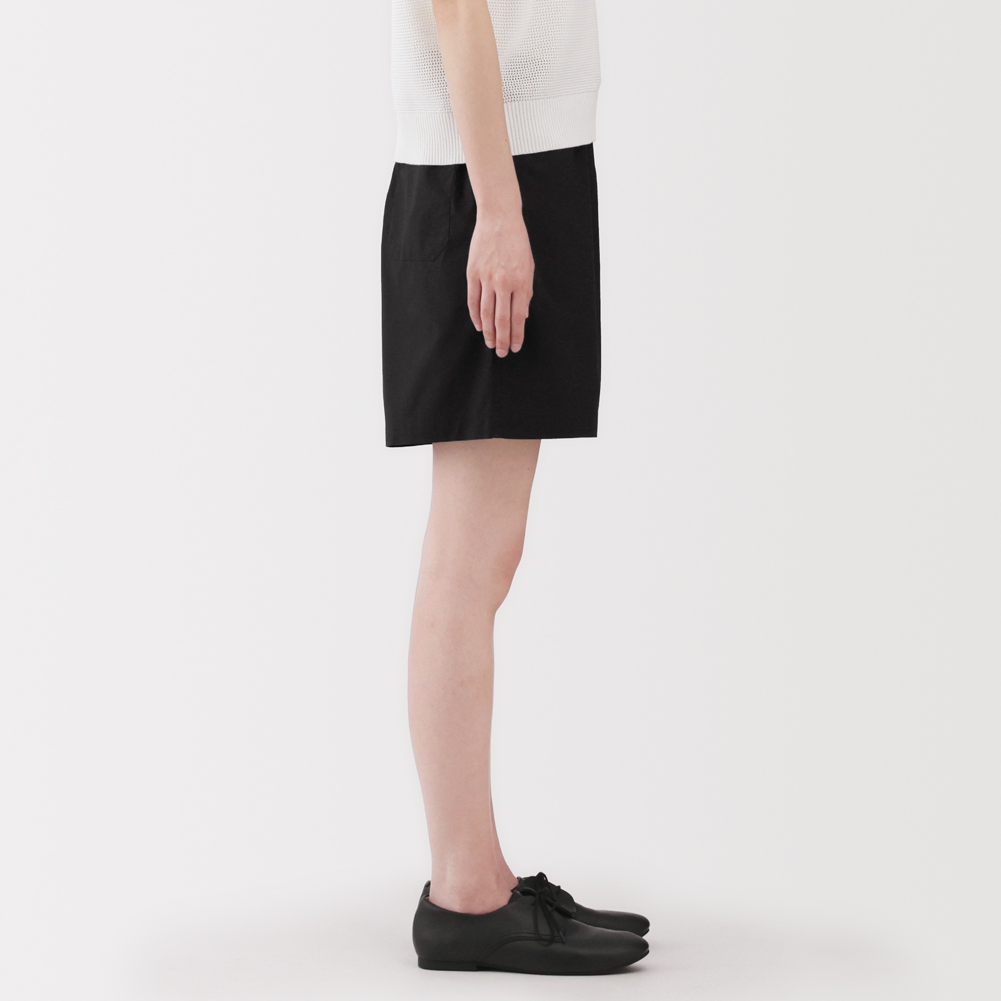 W's Washed broadcloth Short pants