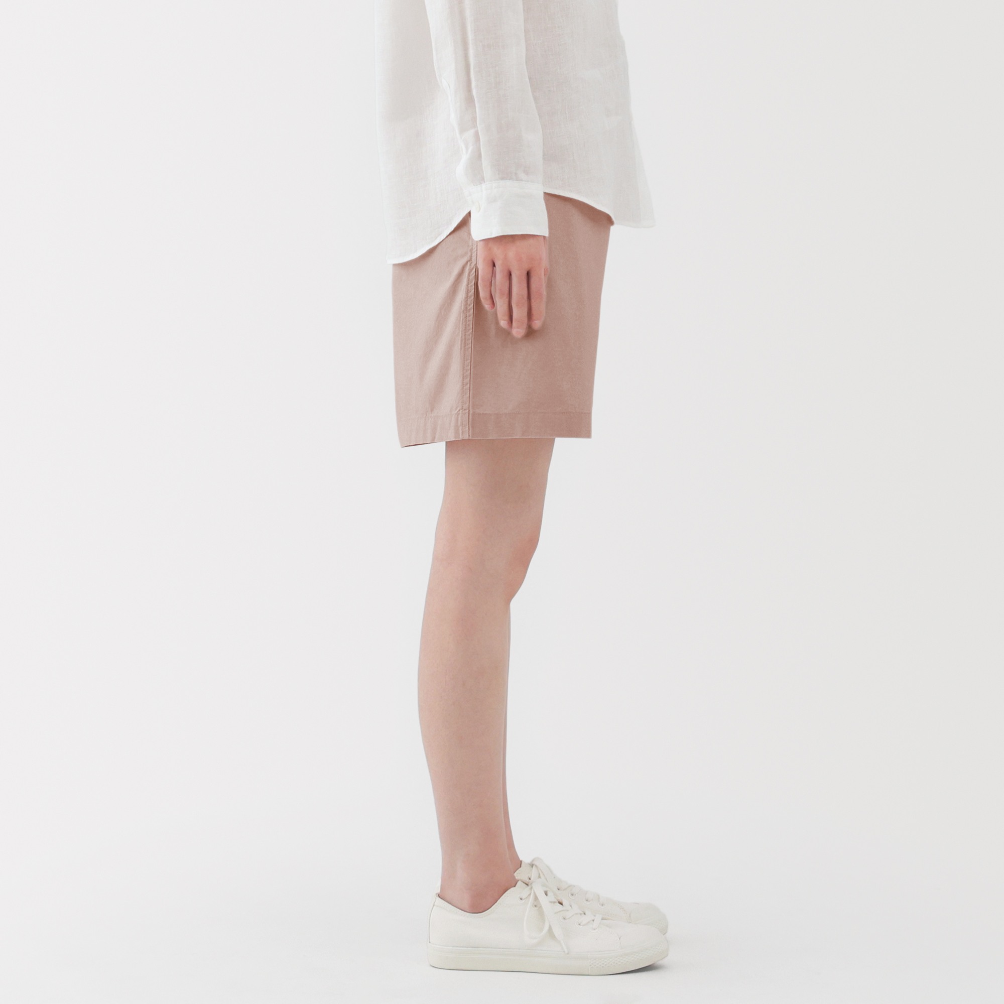 W's Washed broadcloth Short pants