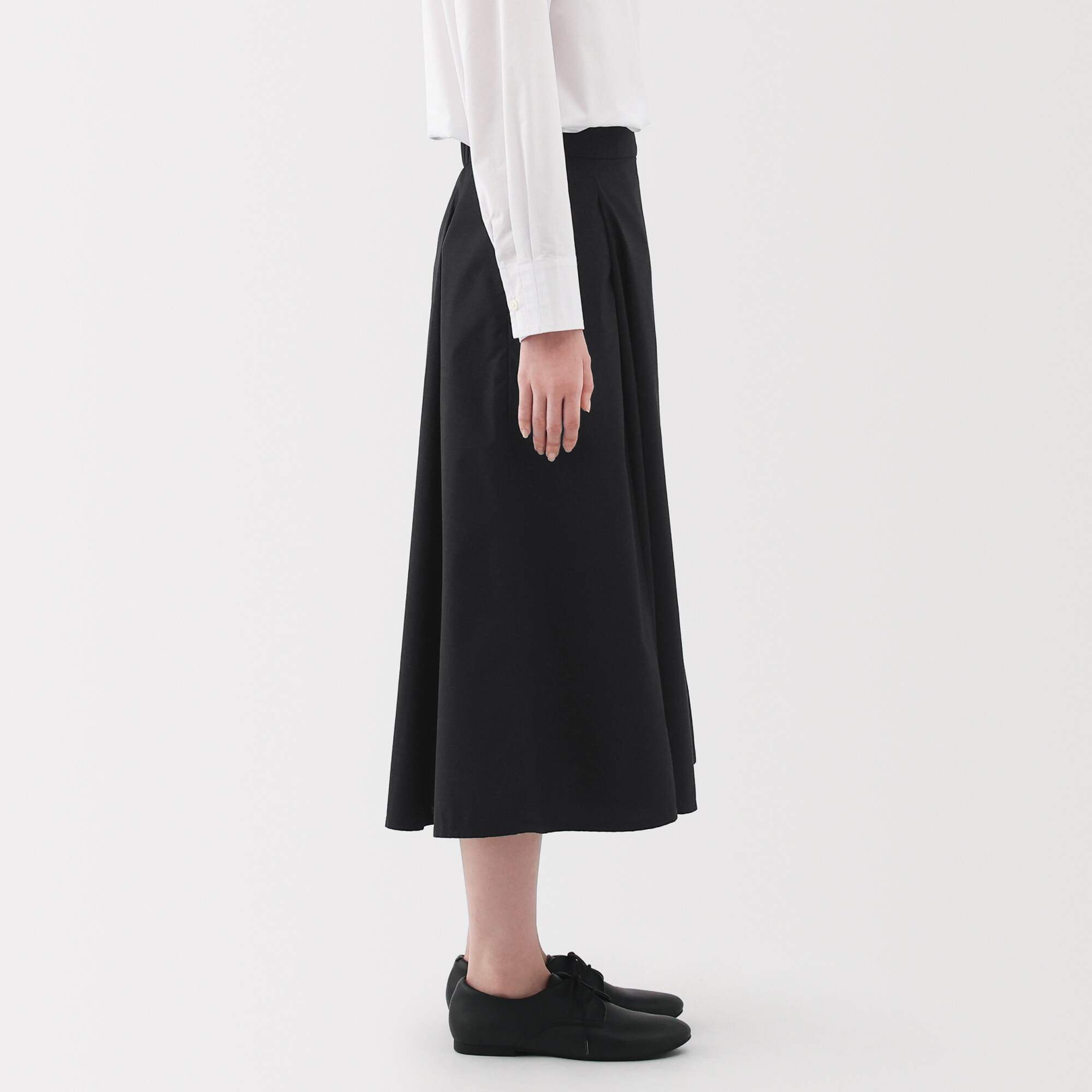 Quick dry broadcloth Flare skirt