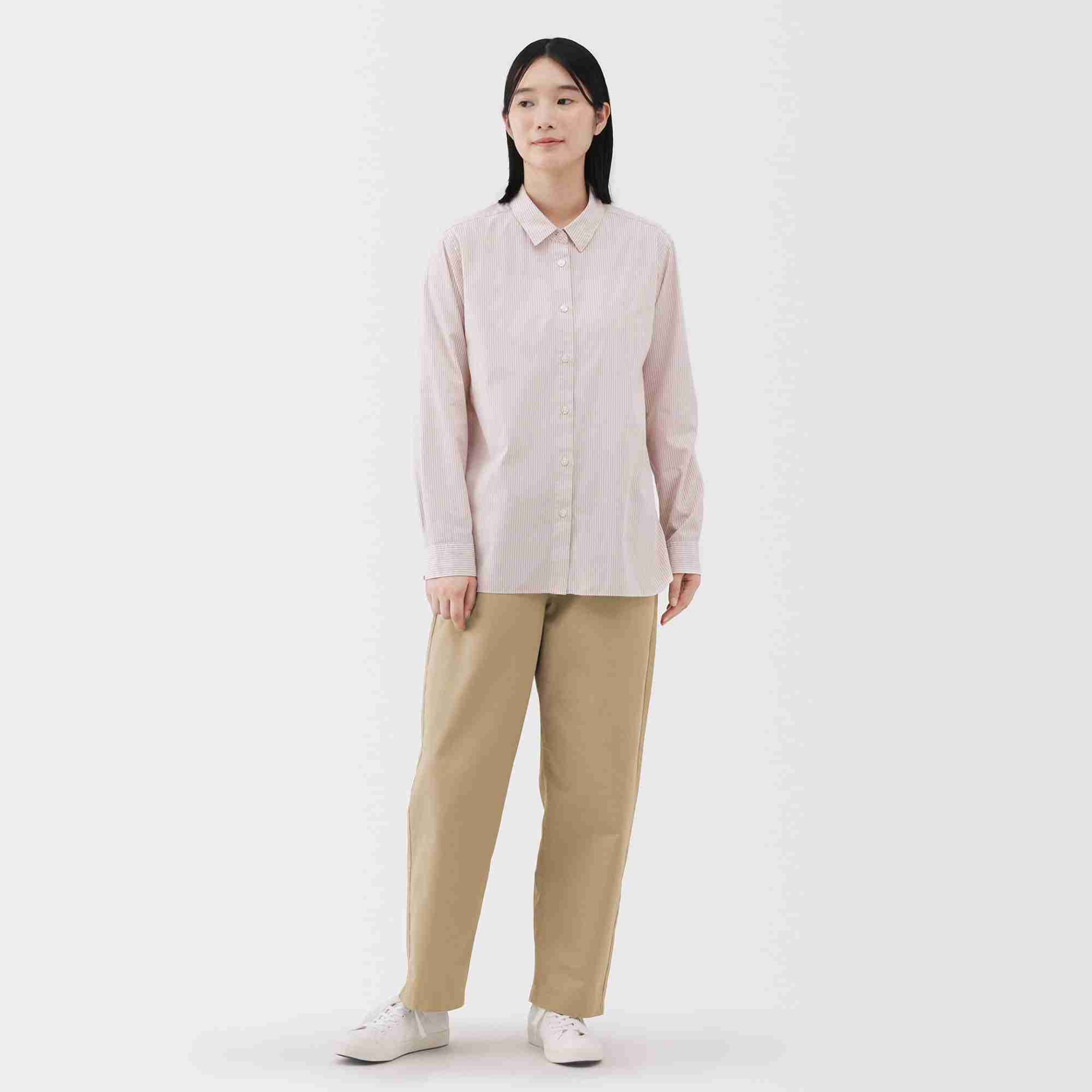 W's Washed cotton Easy tapered pants