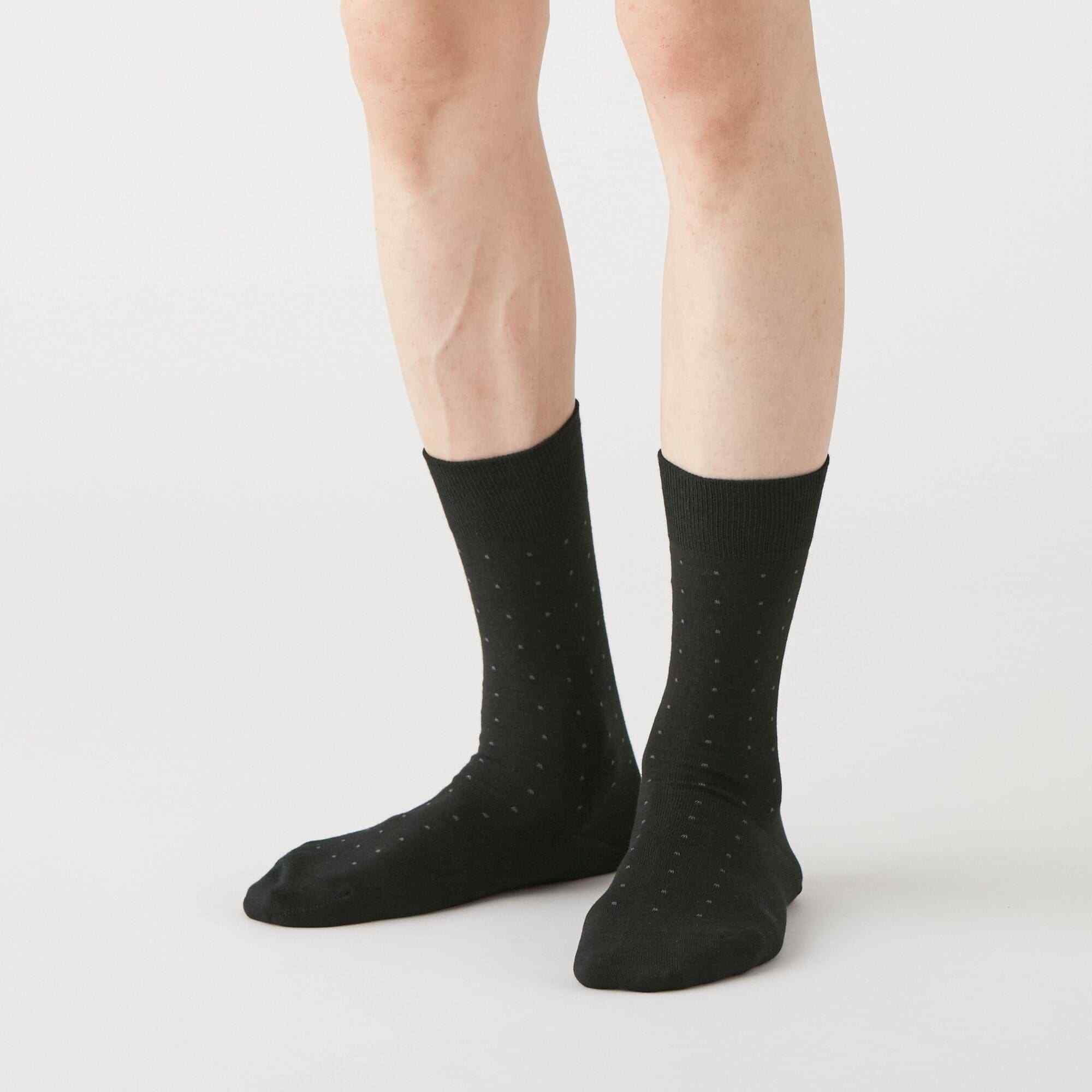 M's right angle Business socks (Dot pattern)