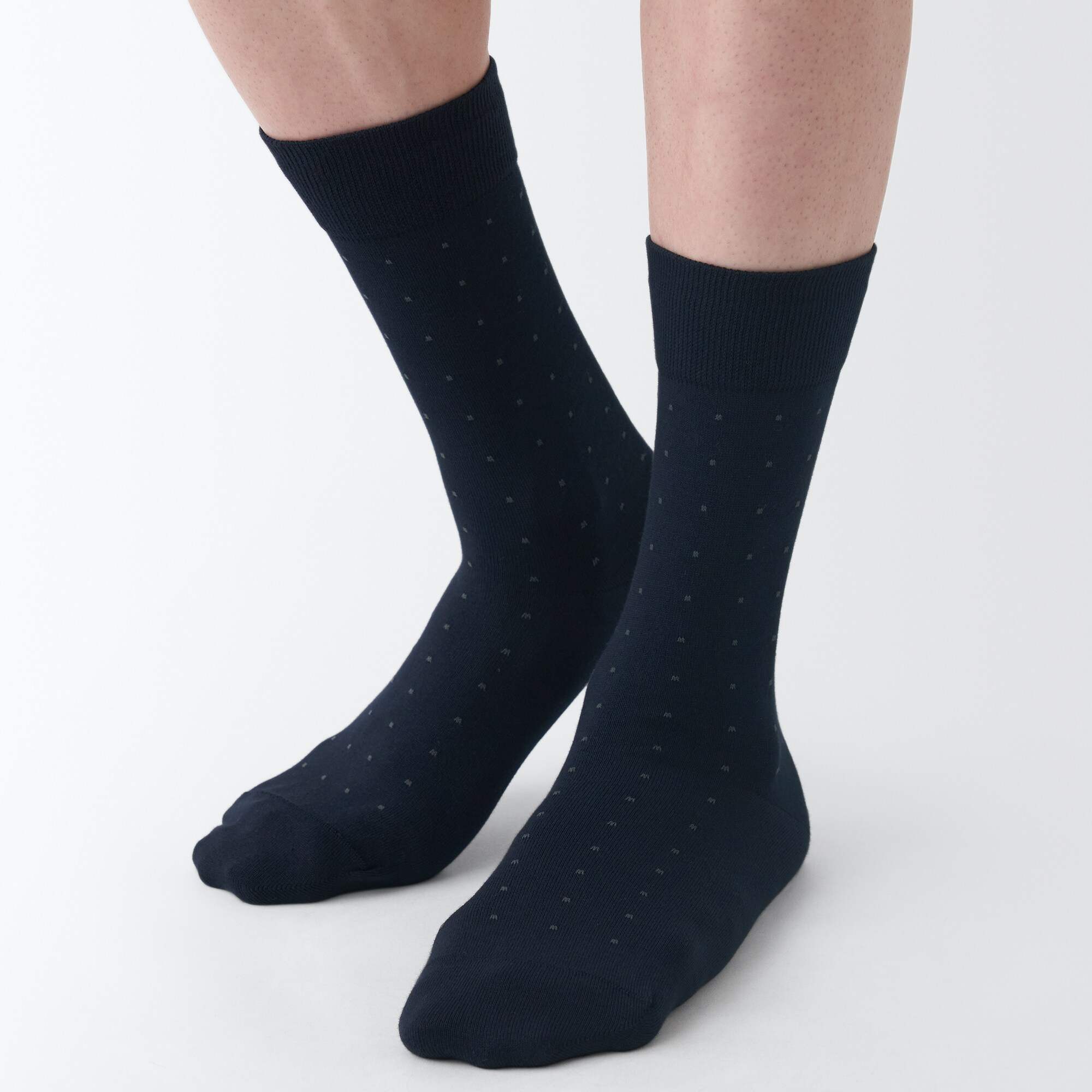 M's right angle Business socks (Dot pattern)