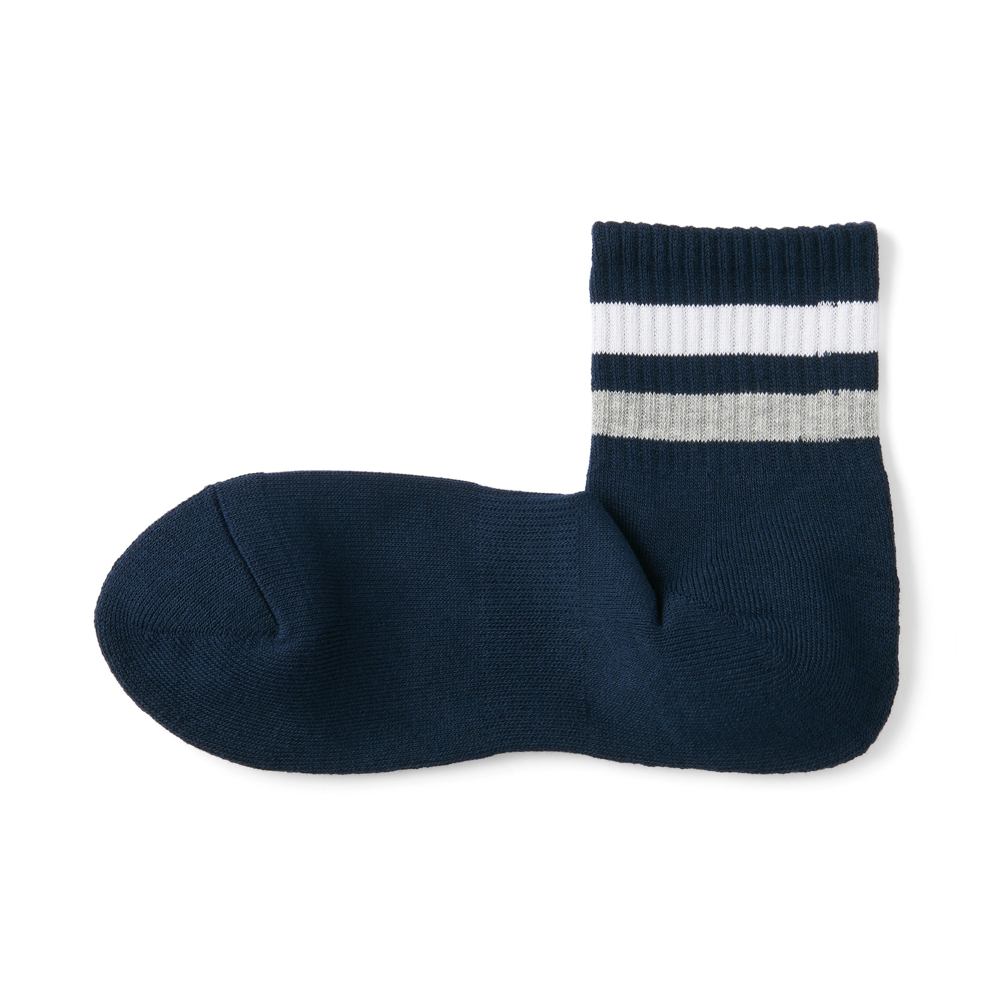 M's right angle pile short socks(Line)
