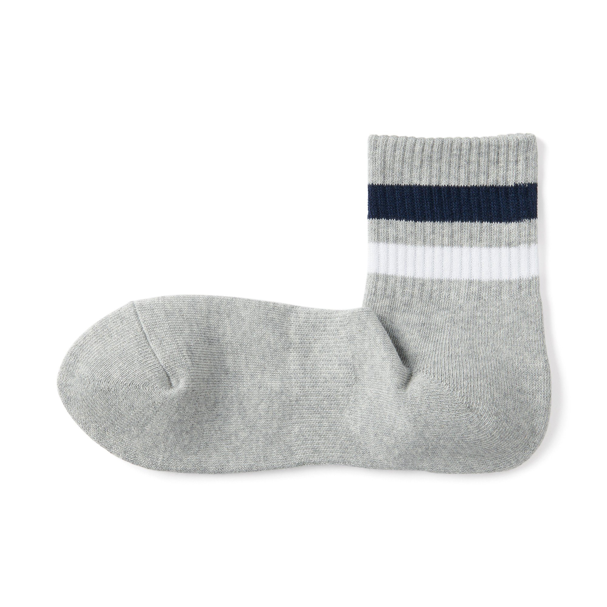 M's right angle pile short socks(Line)