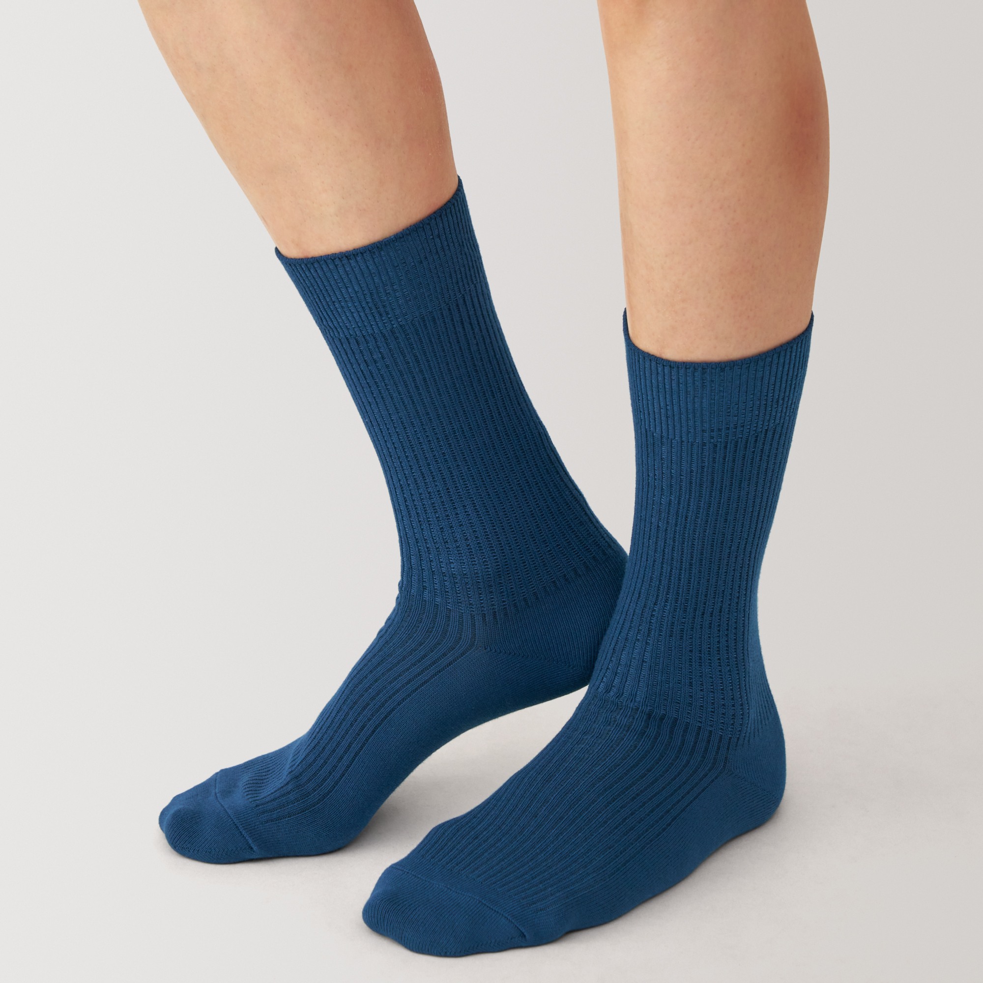 M's right angle ribbed socks
