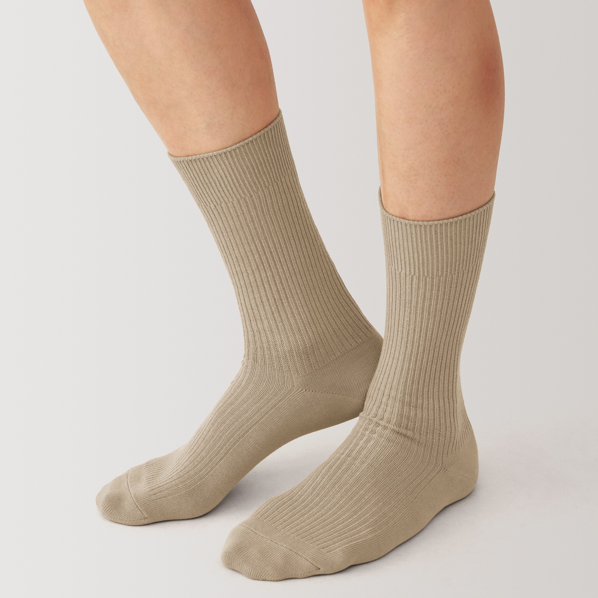 M's right angle ribbed socks