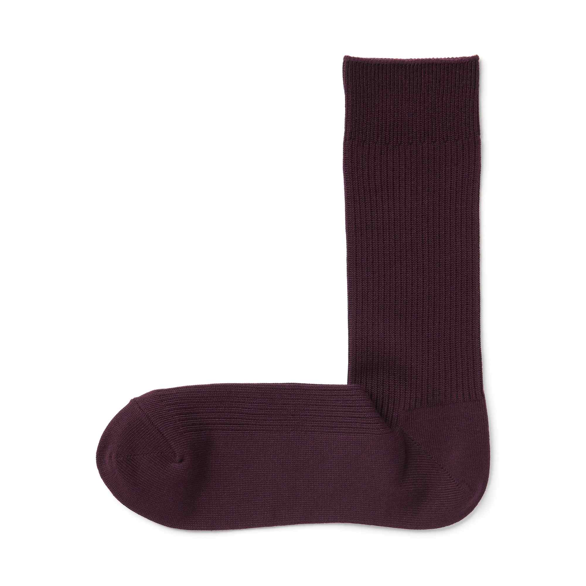 M's right angle ribbed socks