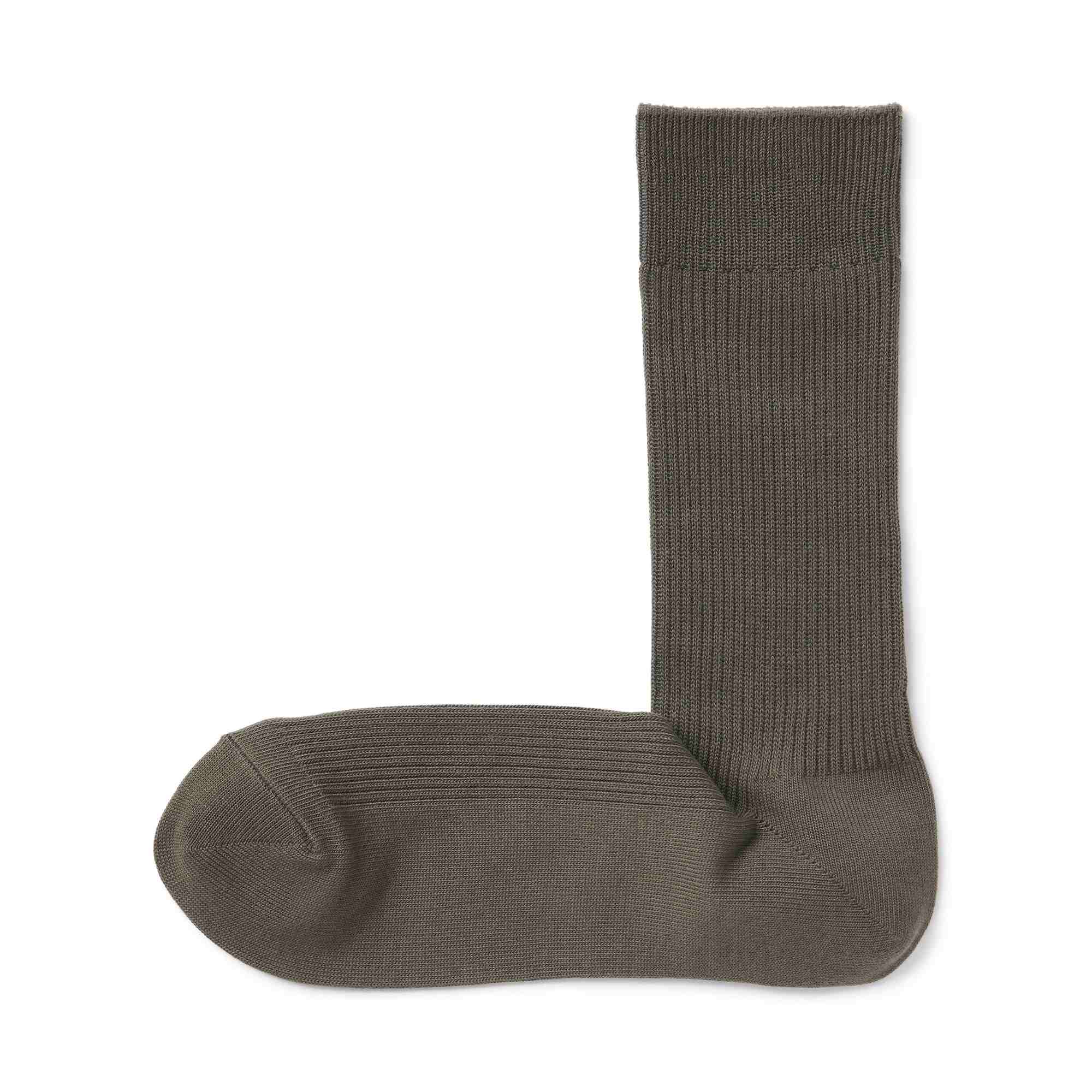 M's right angle ribbed socks