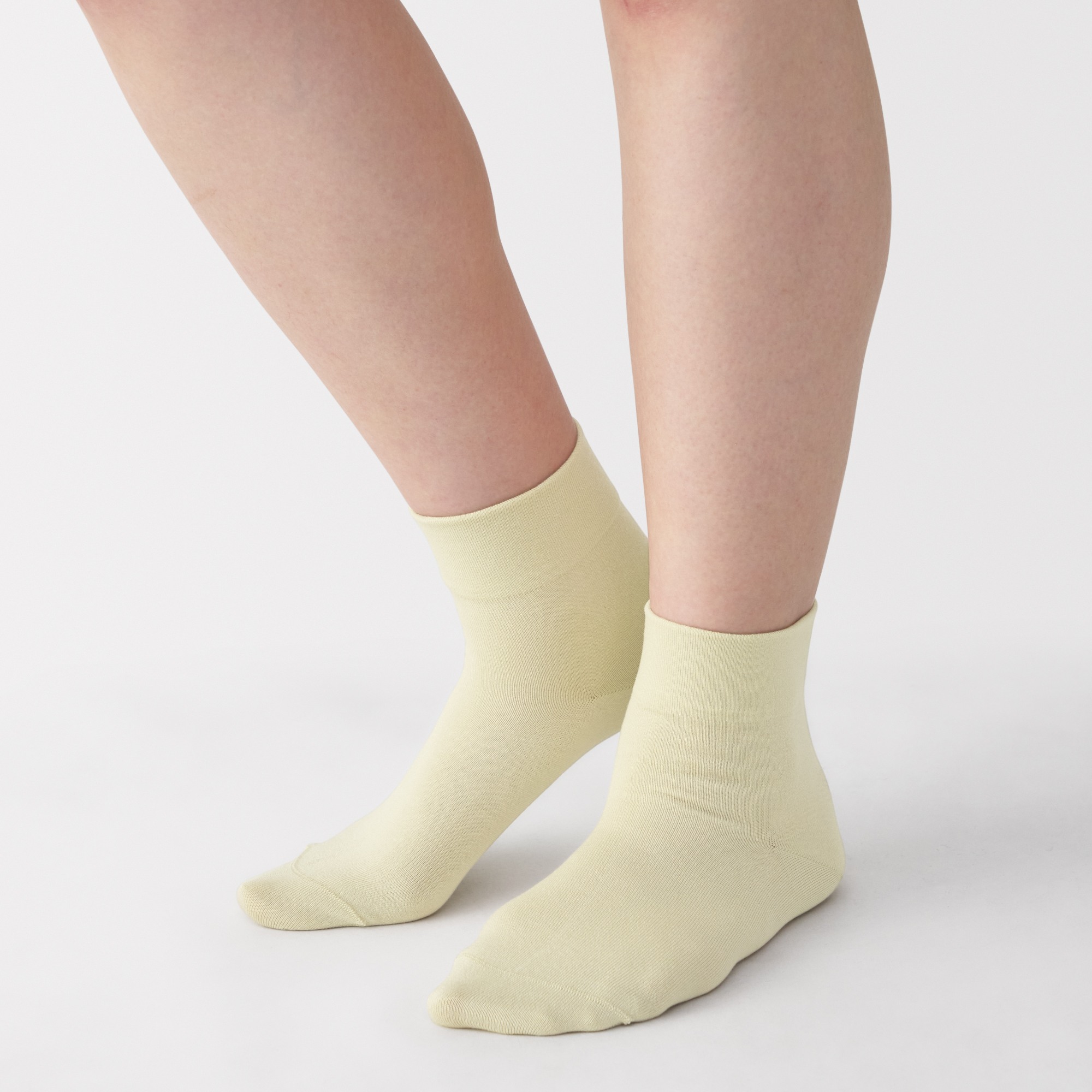 W's right angle rayon mix loose top short socks