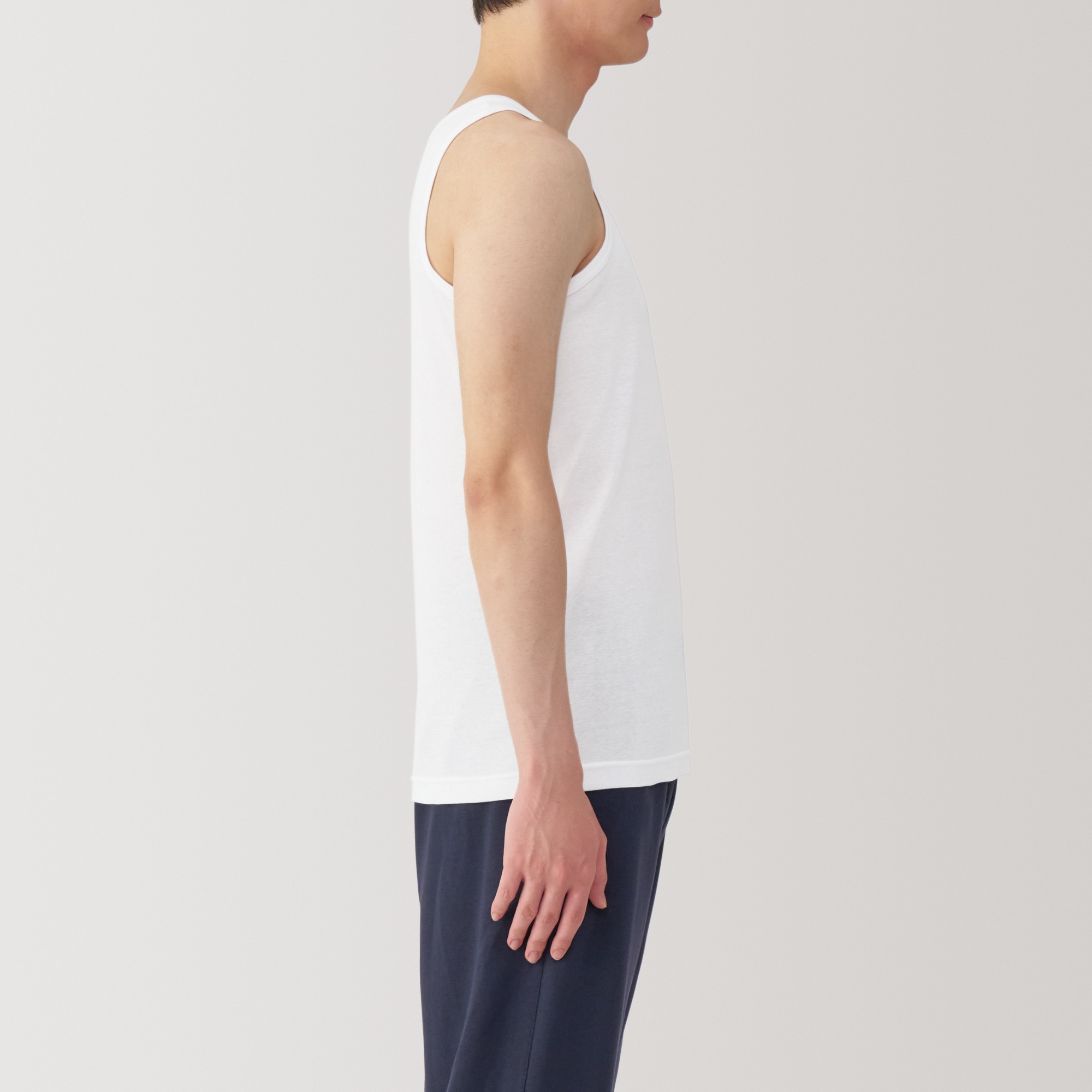 M's Moisture wicking cotton Tank top