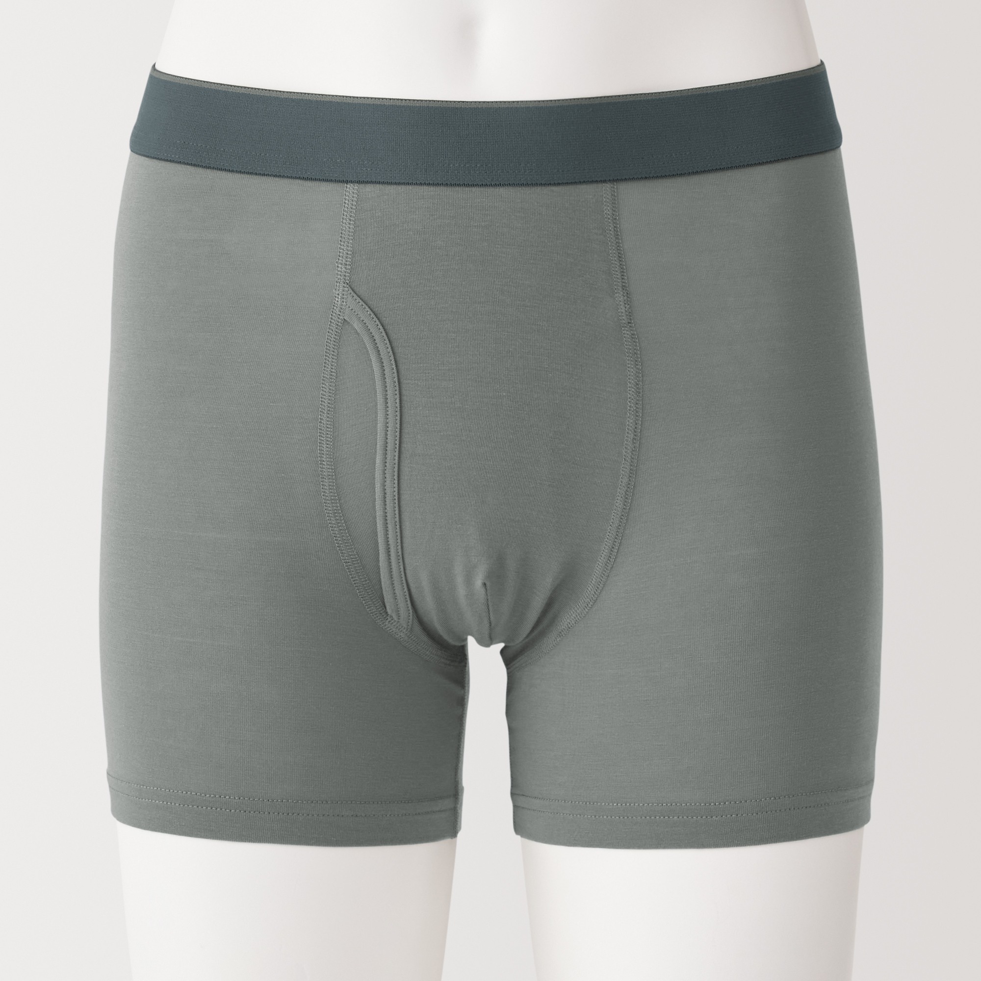 Lyocell blended Front open boxer briefs