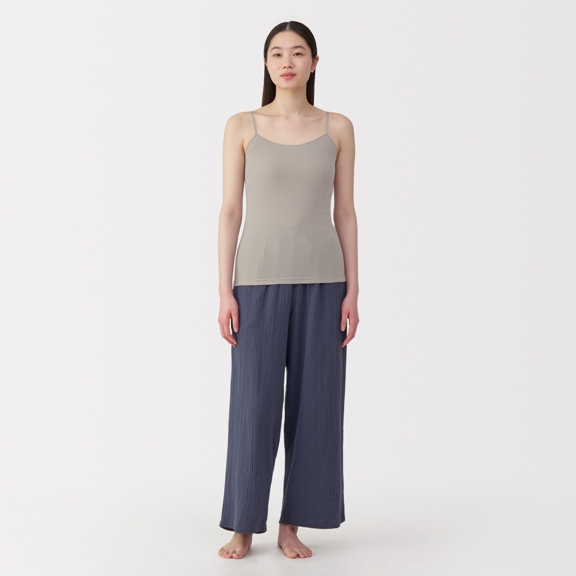 Moisture wicking cotton sheer Camisole