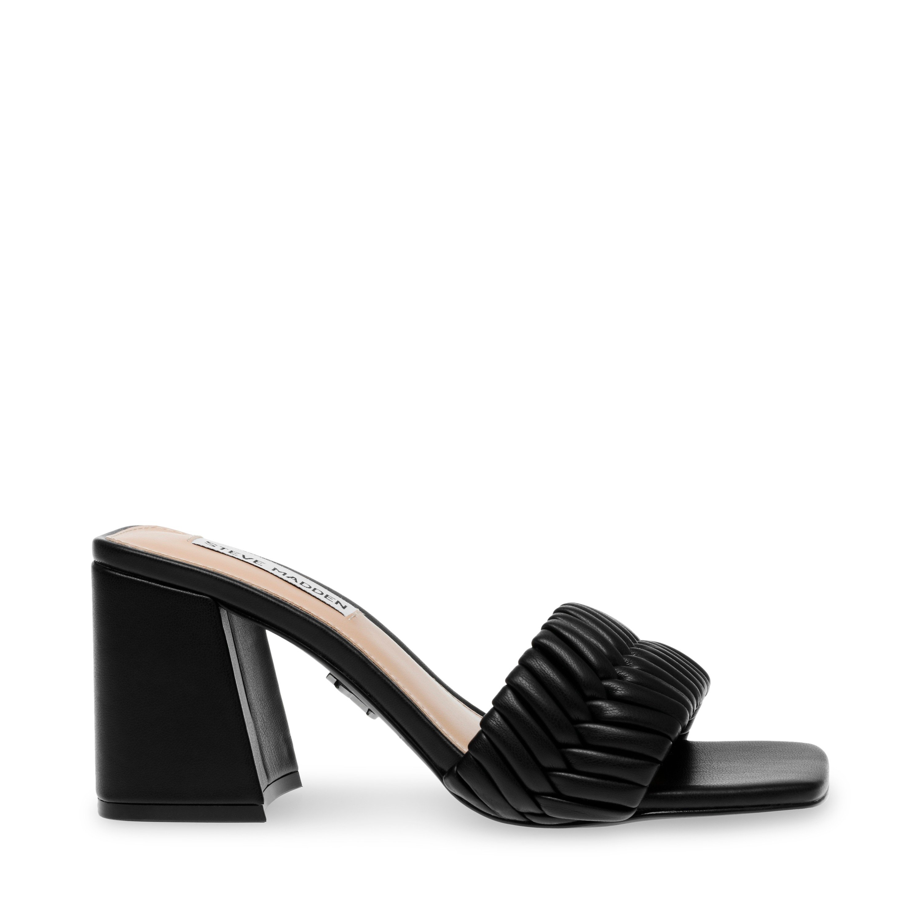 Bankroll Black Heels Sandals