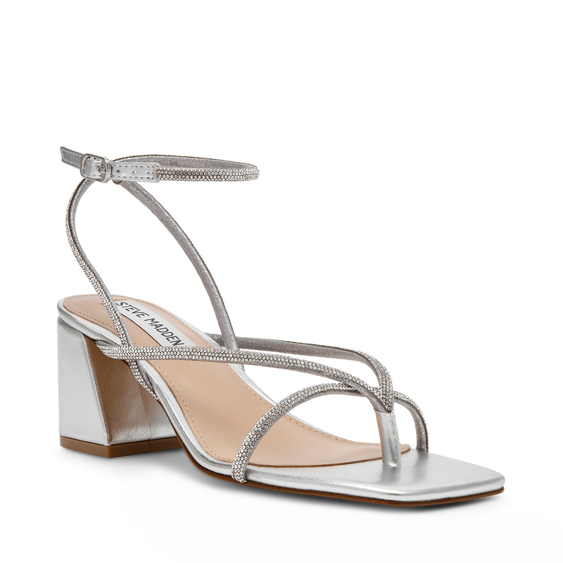 Ansel Silver Heels Sandals