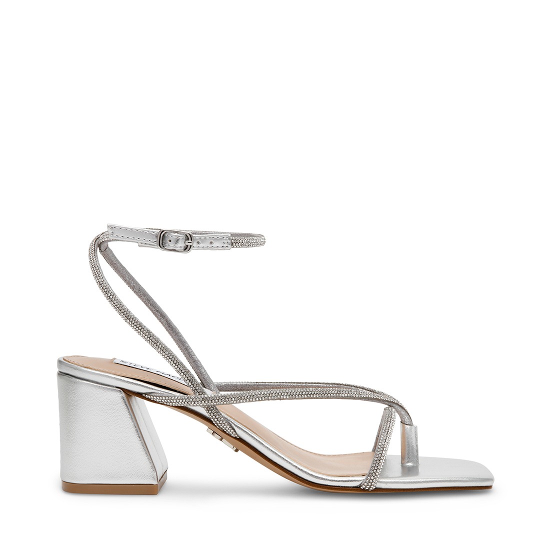 Ansel Silver Heels Sandals