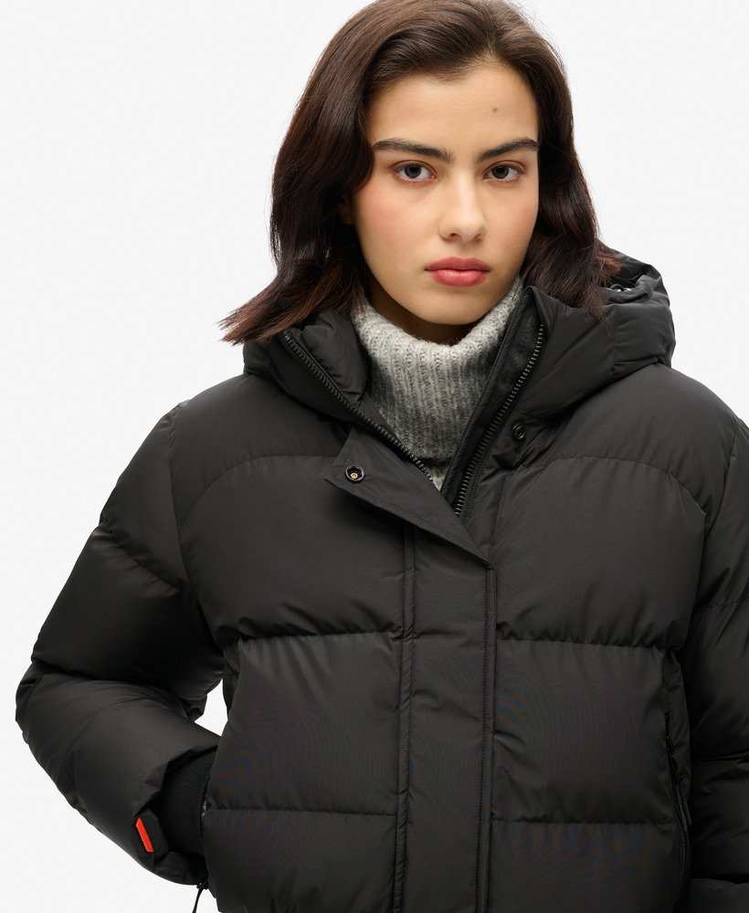 HOODED SPORTS PUFFER BOMBER